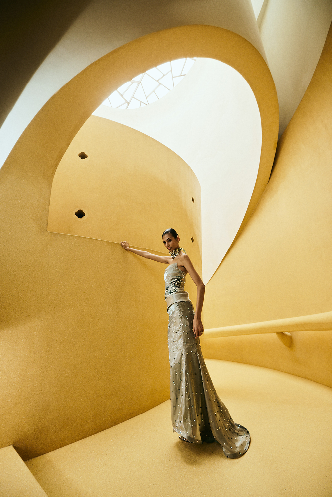 Embellished evening skirt designed for elegant evening wear