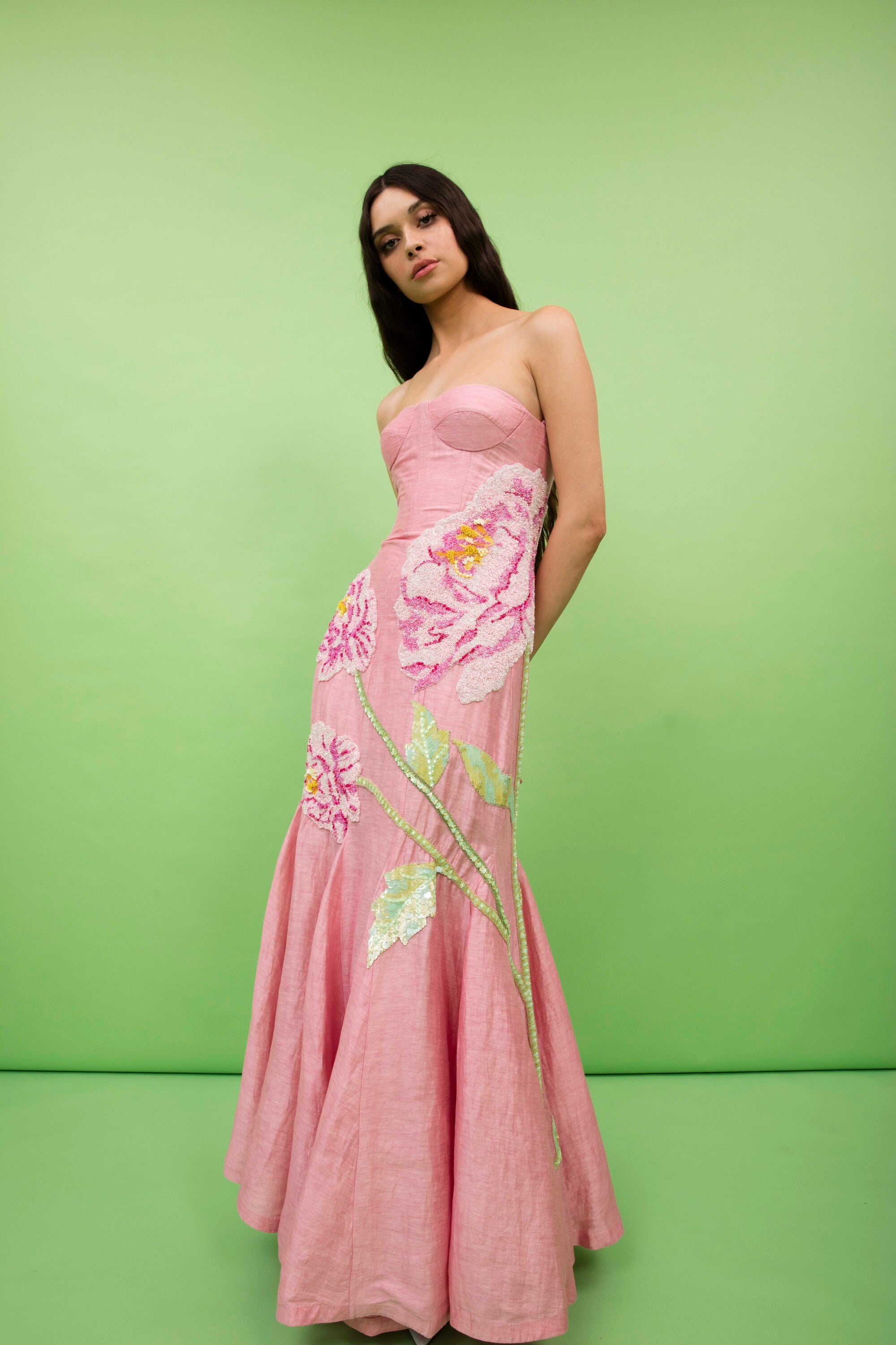 Peony Petaleeza Corset Gown