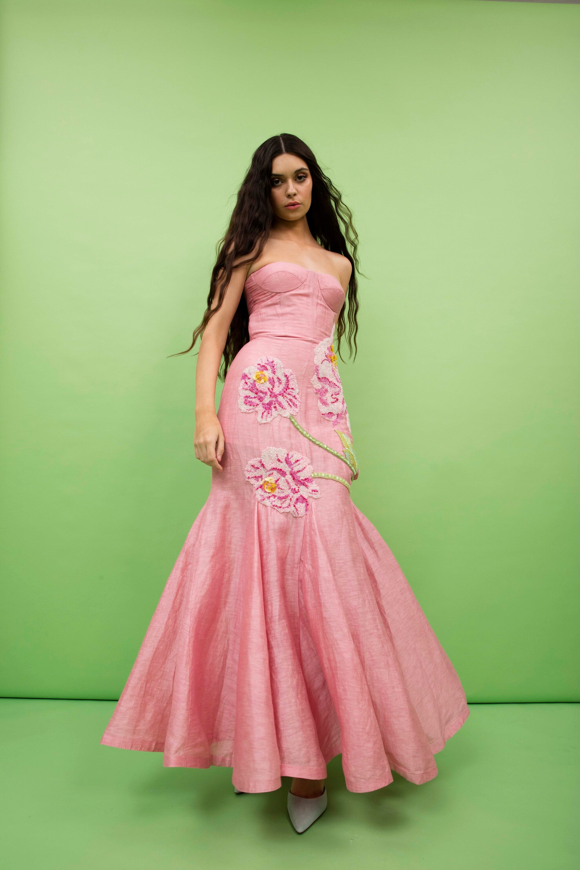 Peony Petaleeza Corset Gown