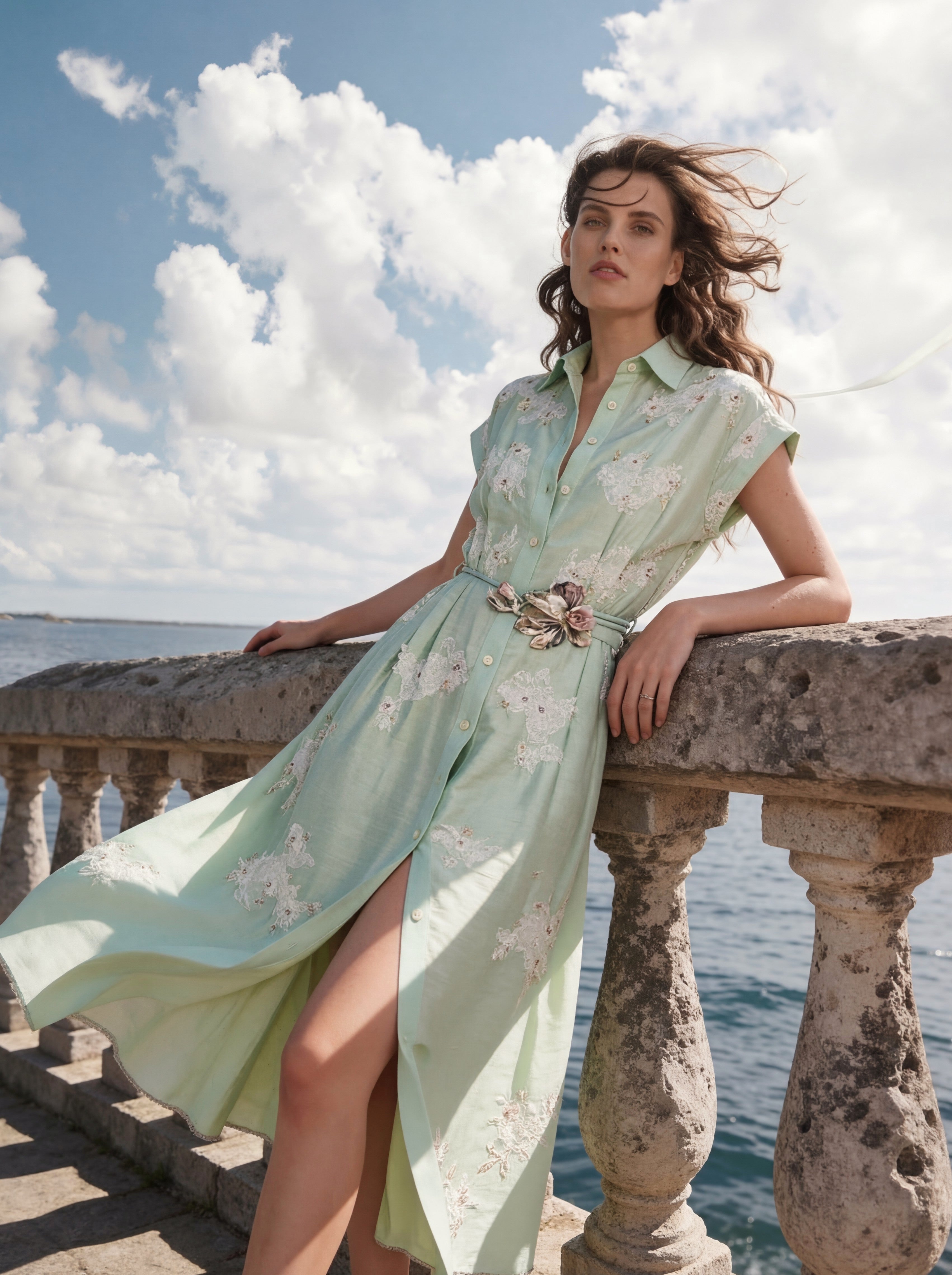 Pixie's Pearl Elixir Shirt Dress