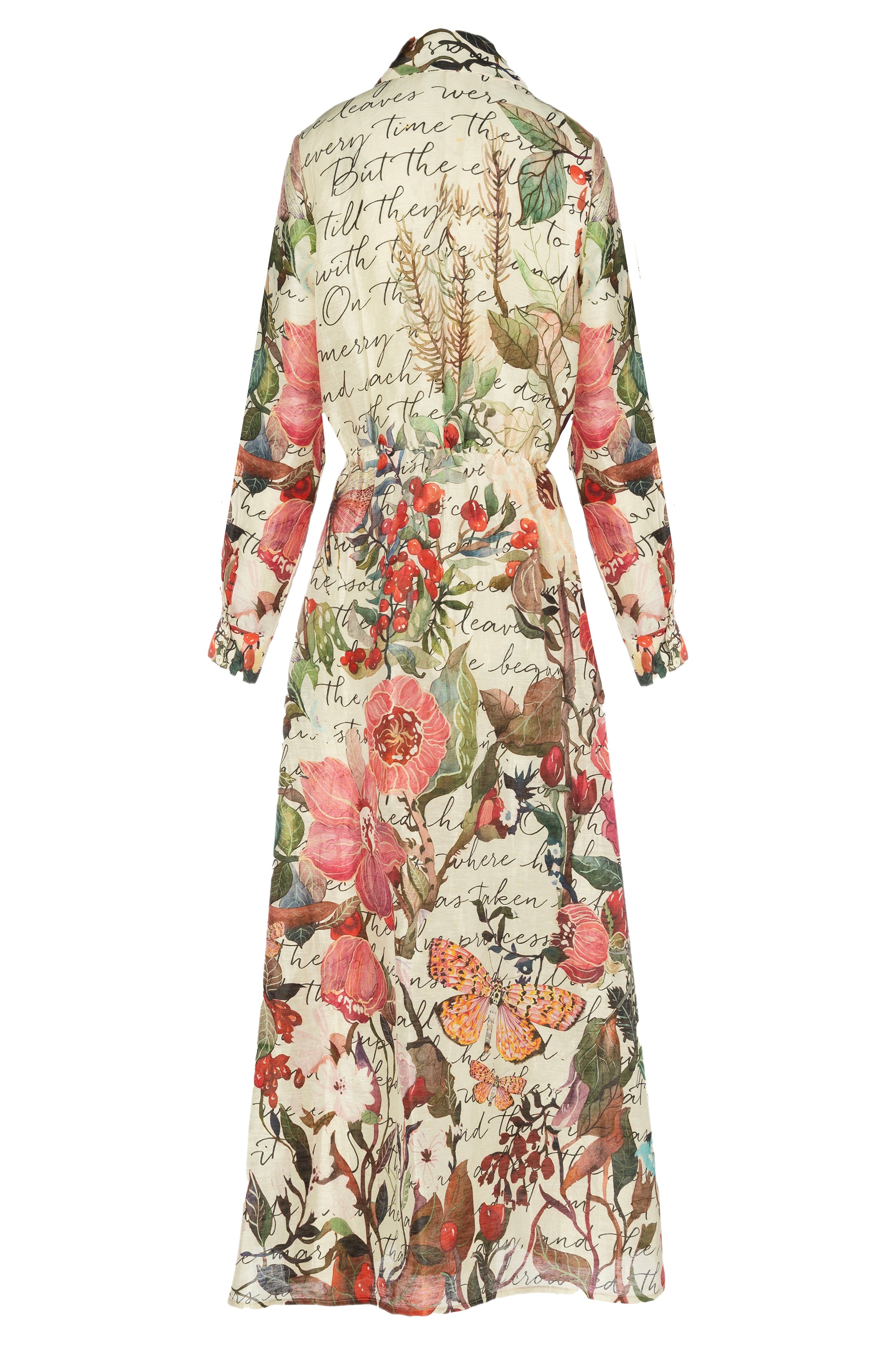 Botanical Enchanted Printed Shirt Dress