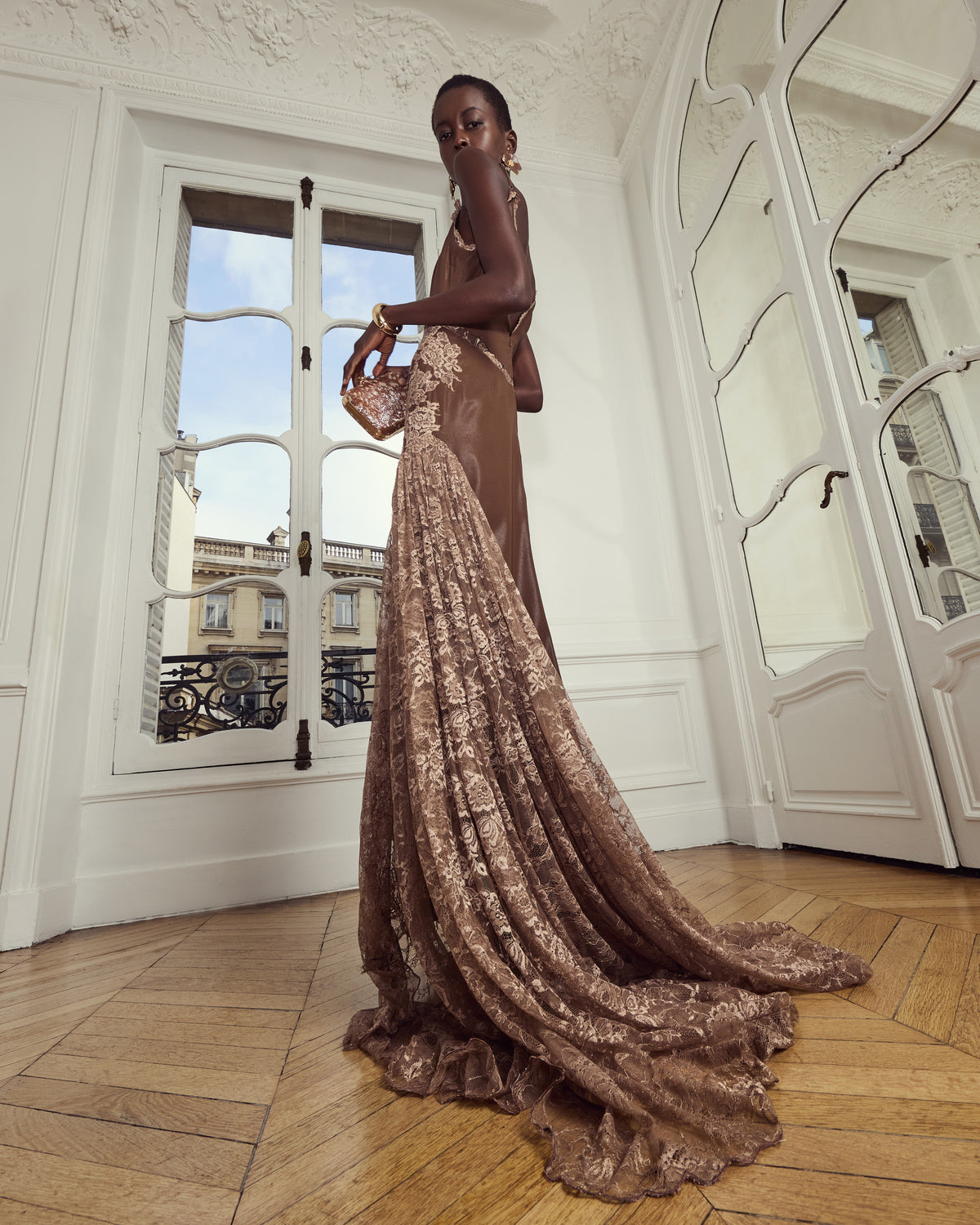 Bronzed Mocha Slip Dress