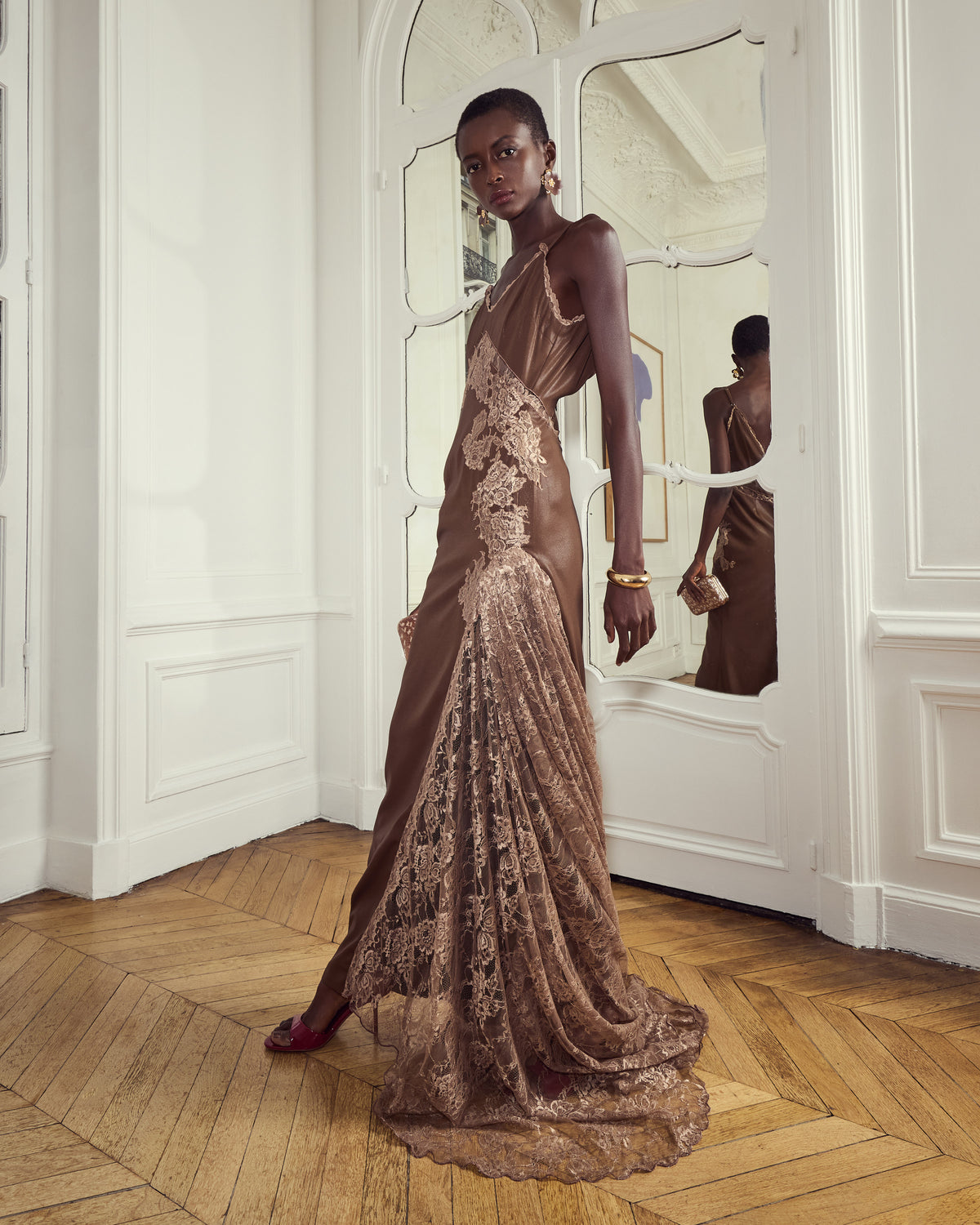 Bronzed Mocha Slip Dress