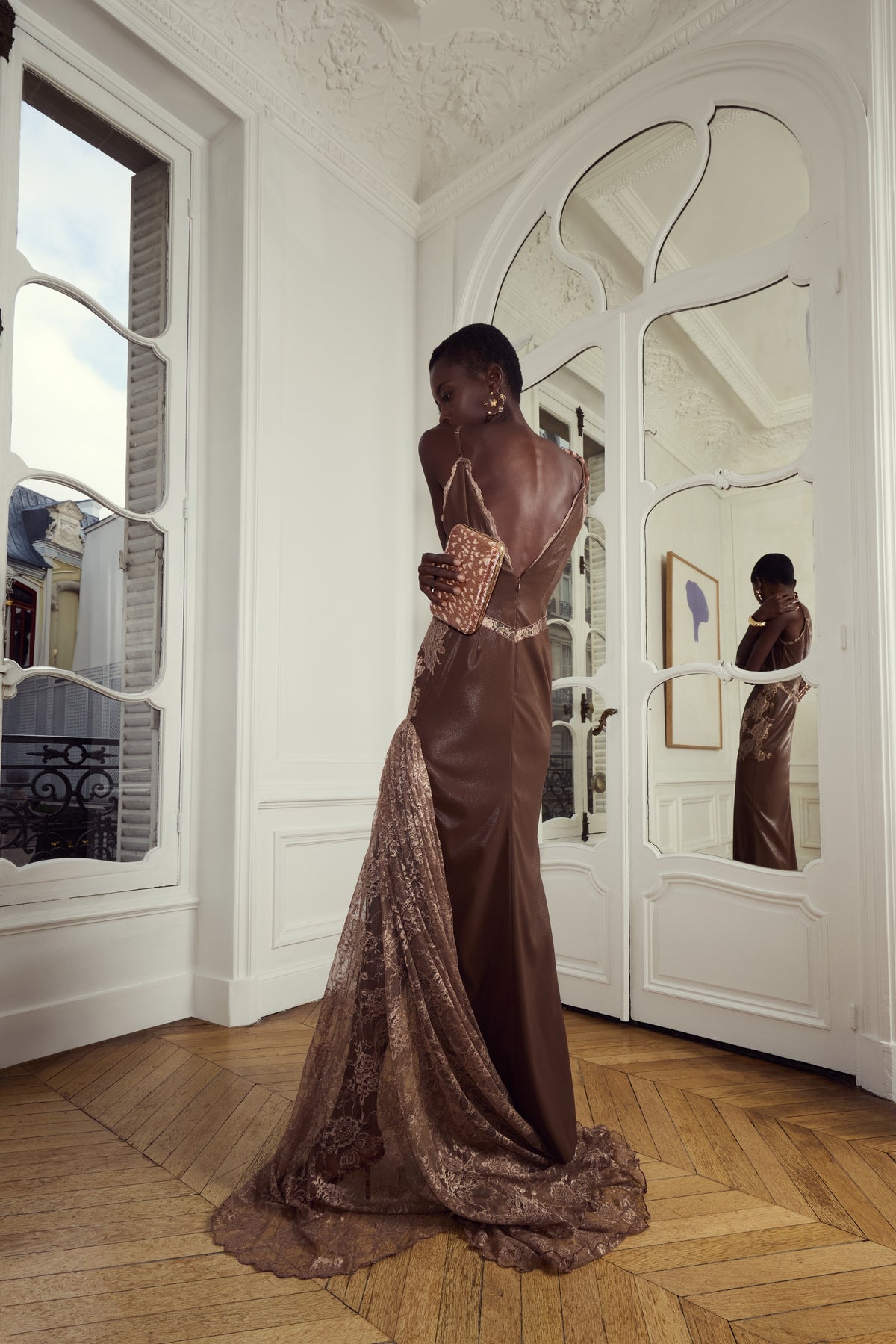 Antique Rose Mocha Slip Dress