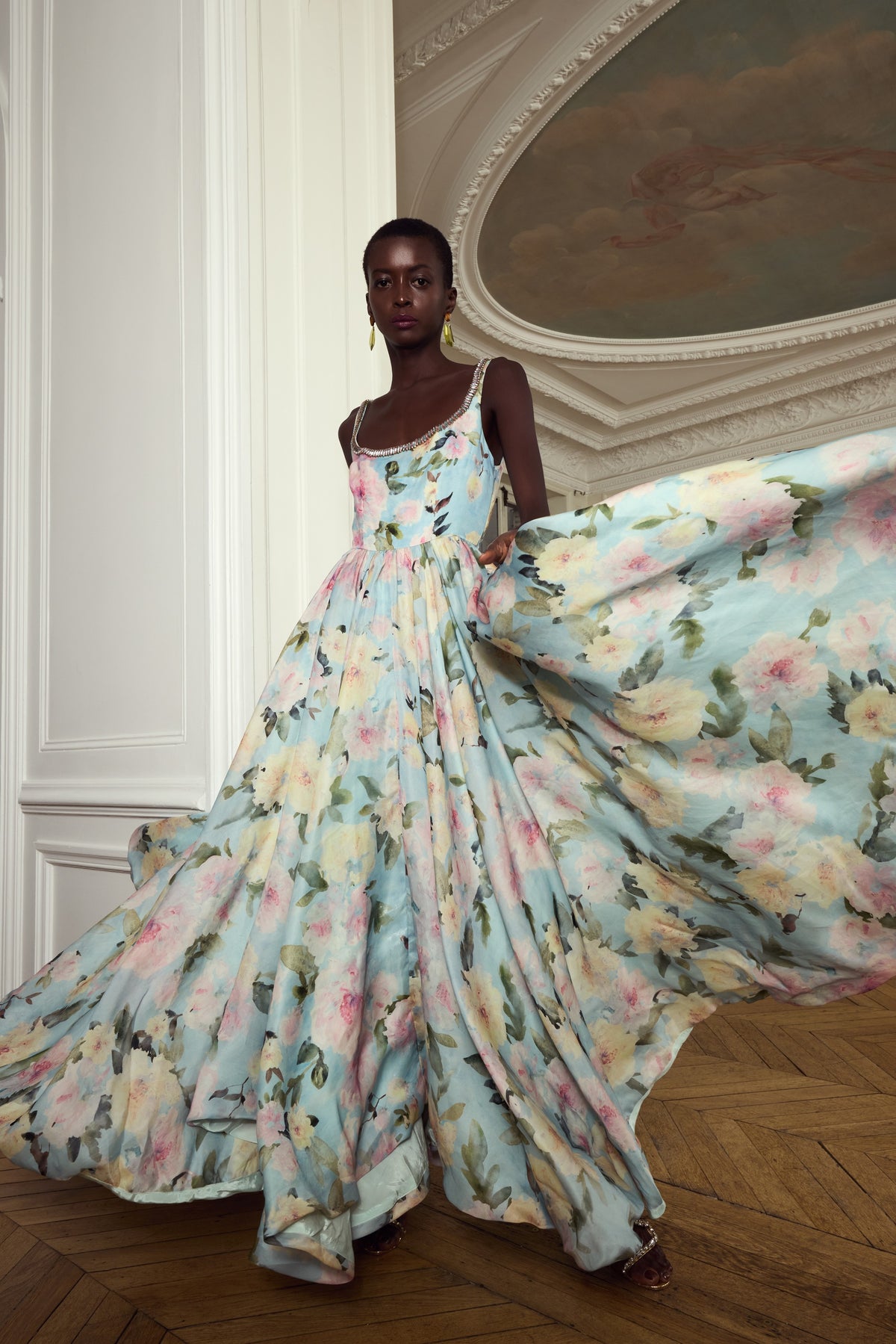 Blue Botanica Haze Dress