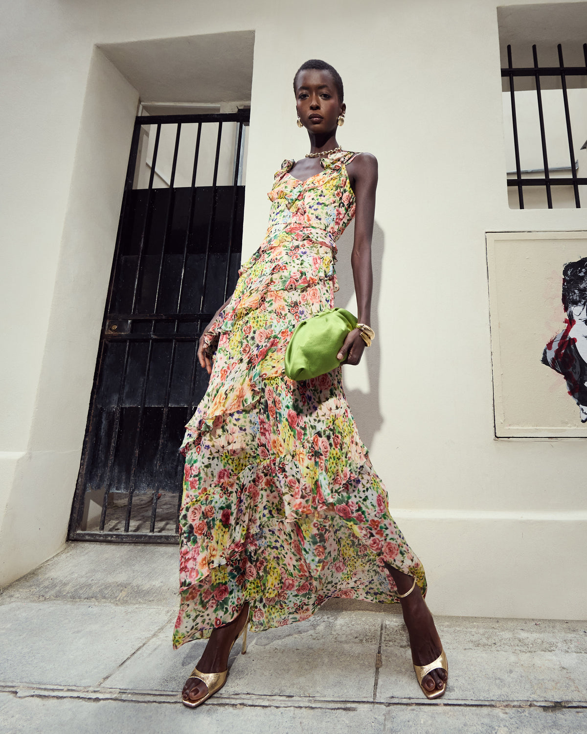 Peach Meadow Silk Dress