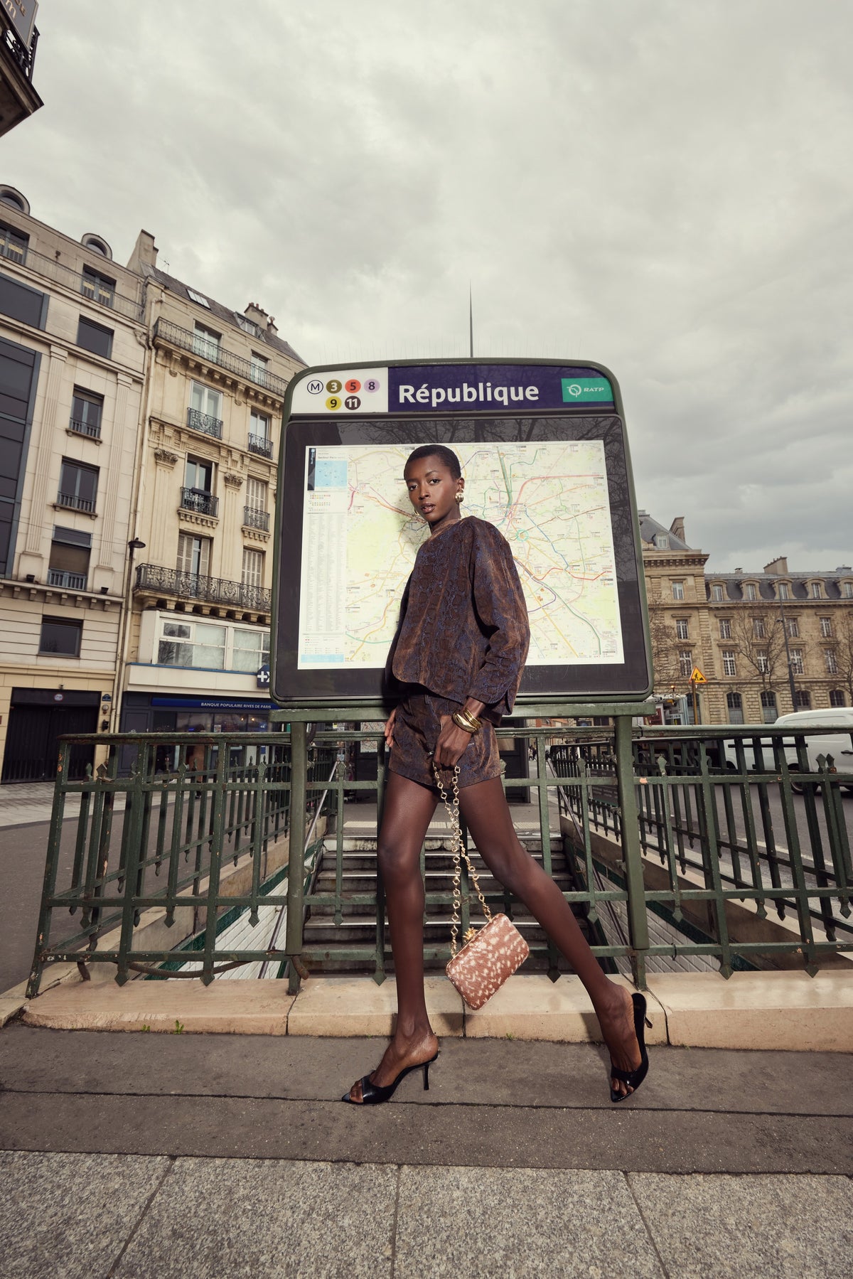 Bare Brown Mini Skirt