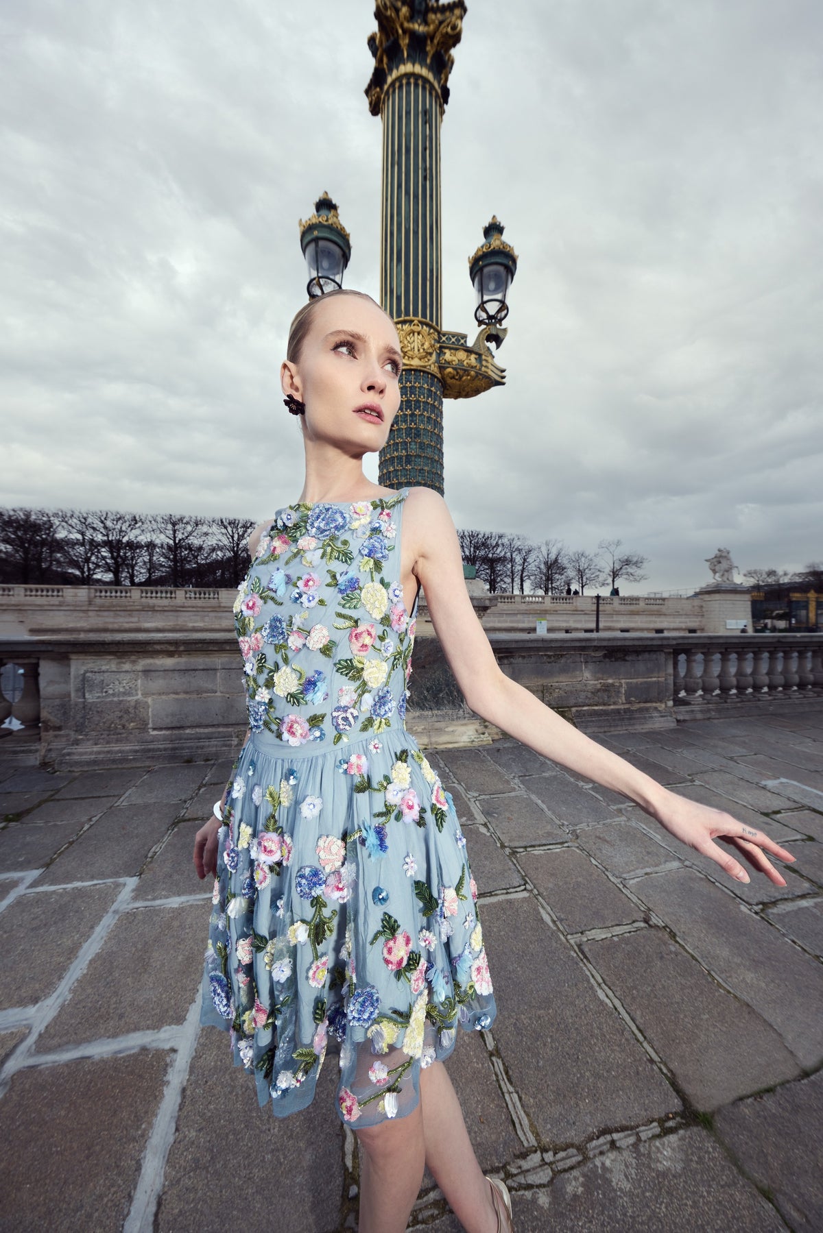 Enchanted Wildflower Tulle Mini Dress