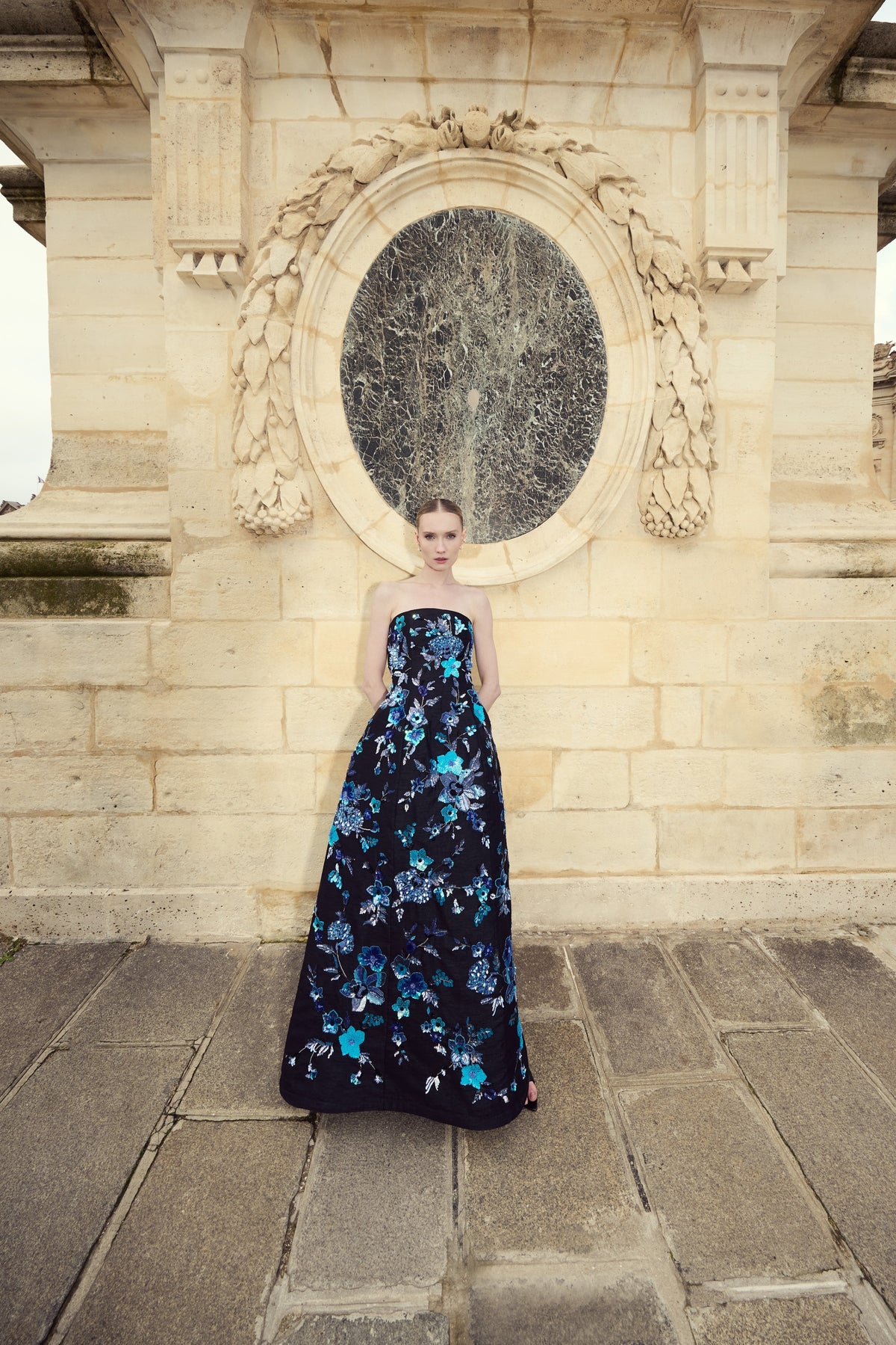 Noir Floral Garden Dress