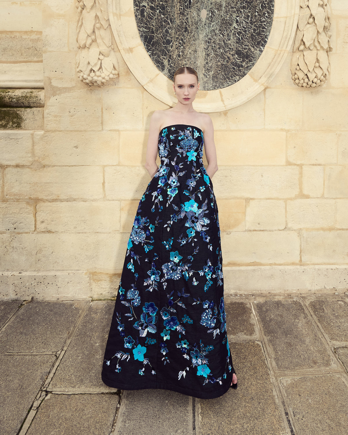 Midnight Turquoise Embellished Dress