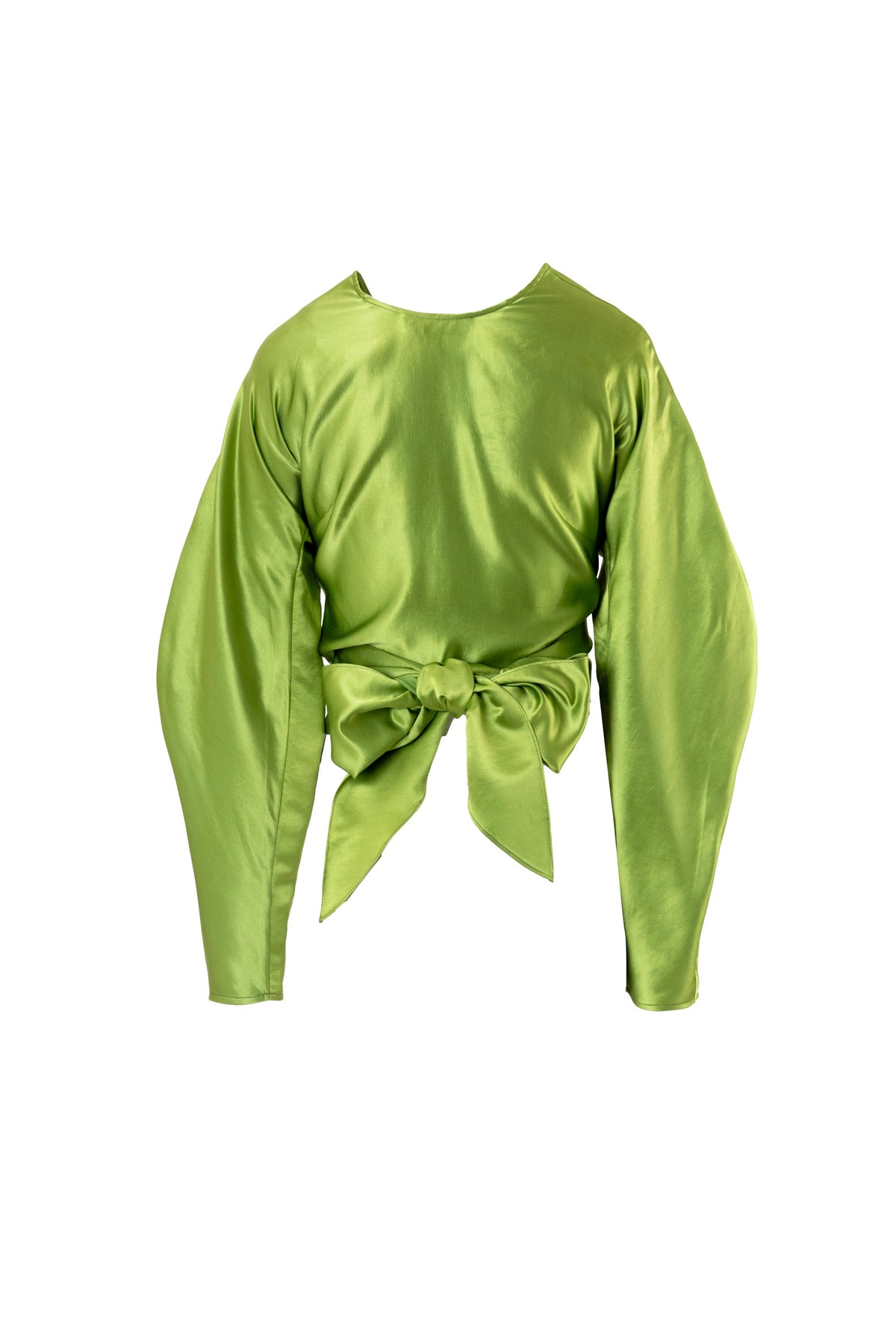 Chartreuse Wrap Top