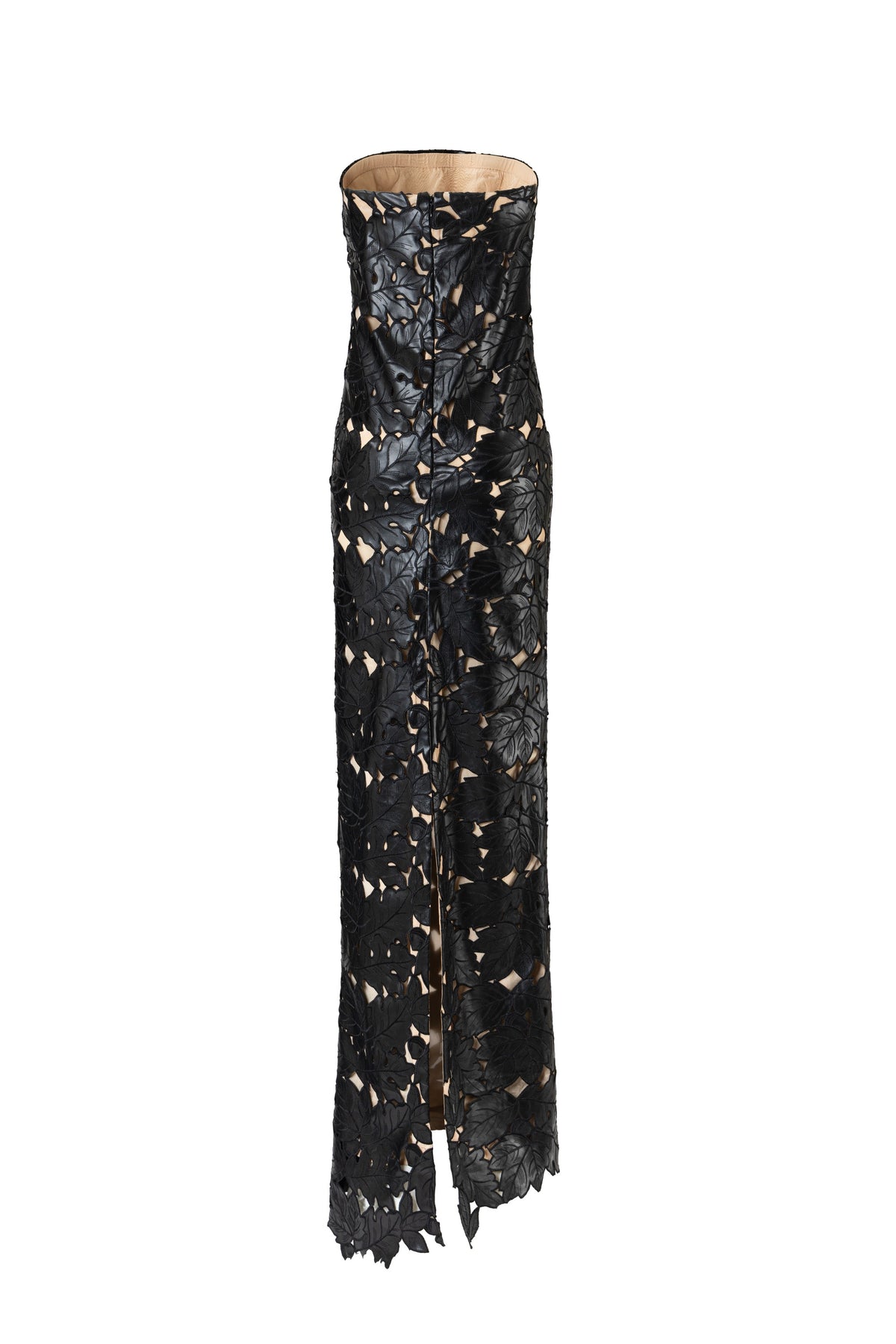 Nocturnal Lace Column Dress