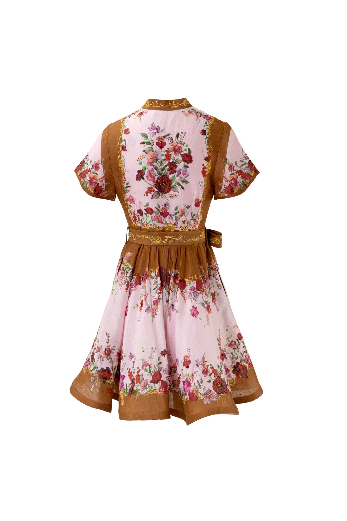 Blush Rose Belted Mini Dress