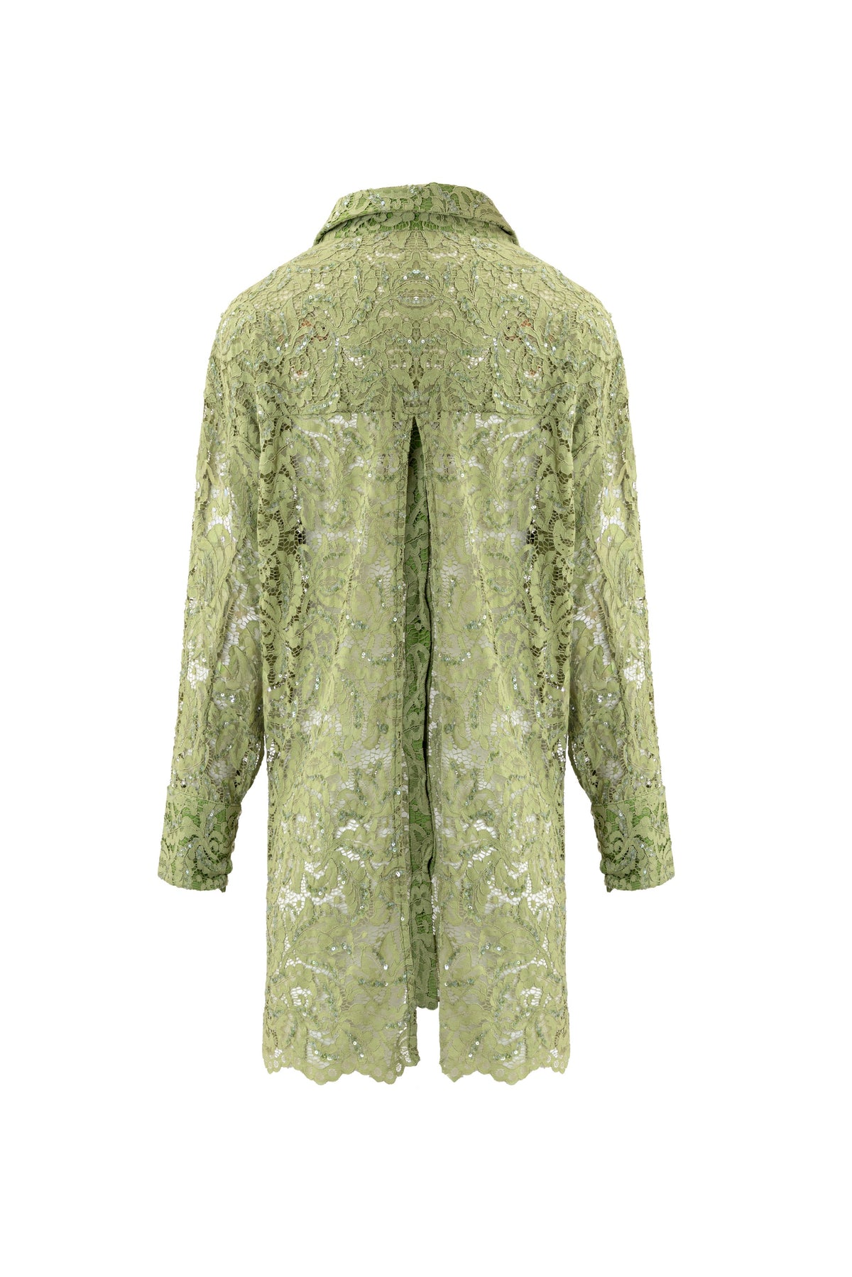 Sage Seduction Embroidery Shirt