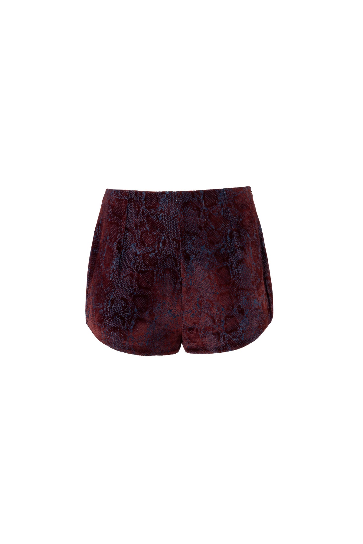 Scarlet Plush Denim Hot Shorts