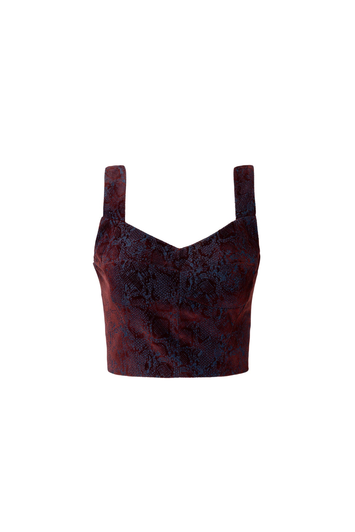Scarlet Plush Denim Bustier Top