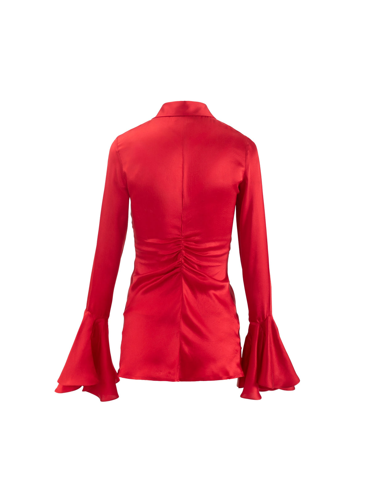 Crimson Rose Ruched Shirt