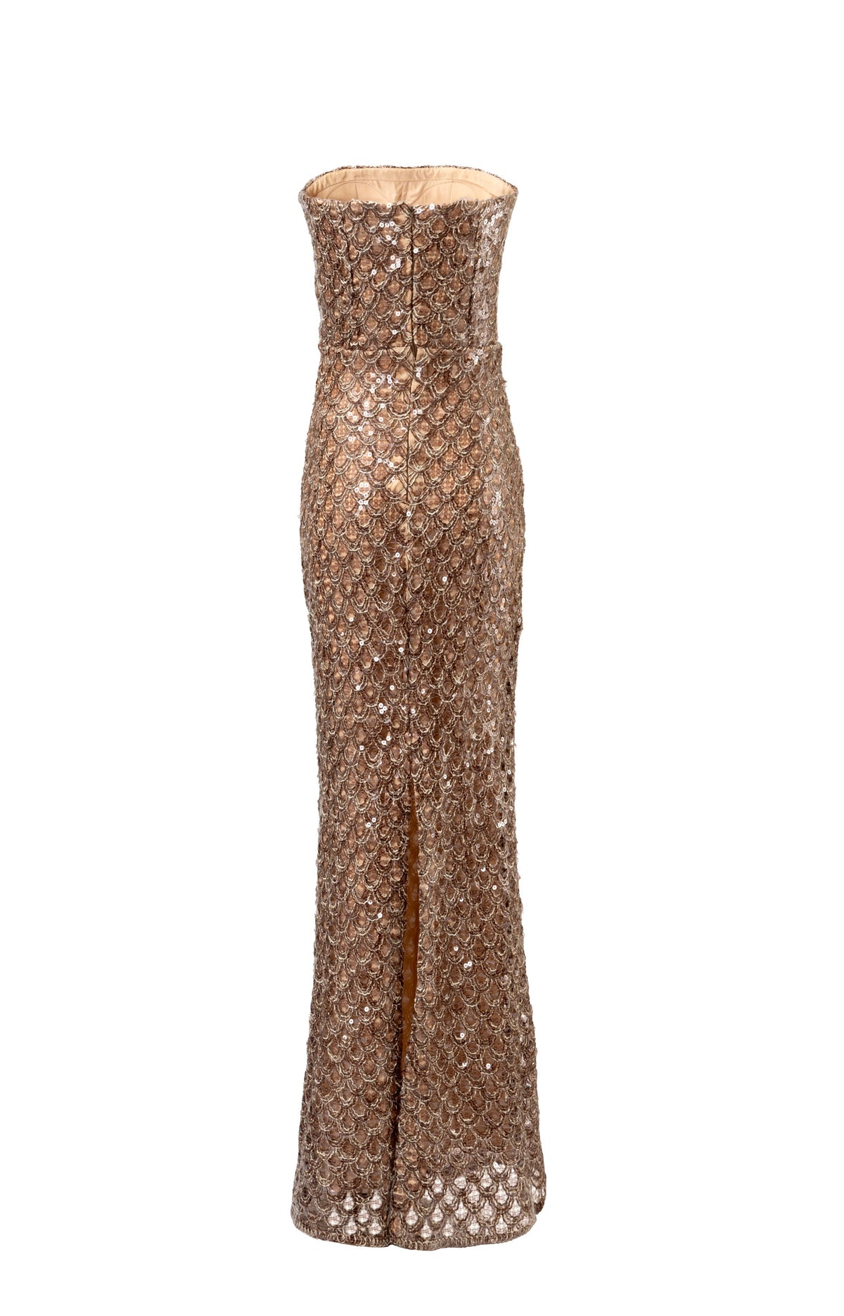 Scales of Gold Column Dress