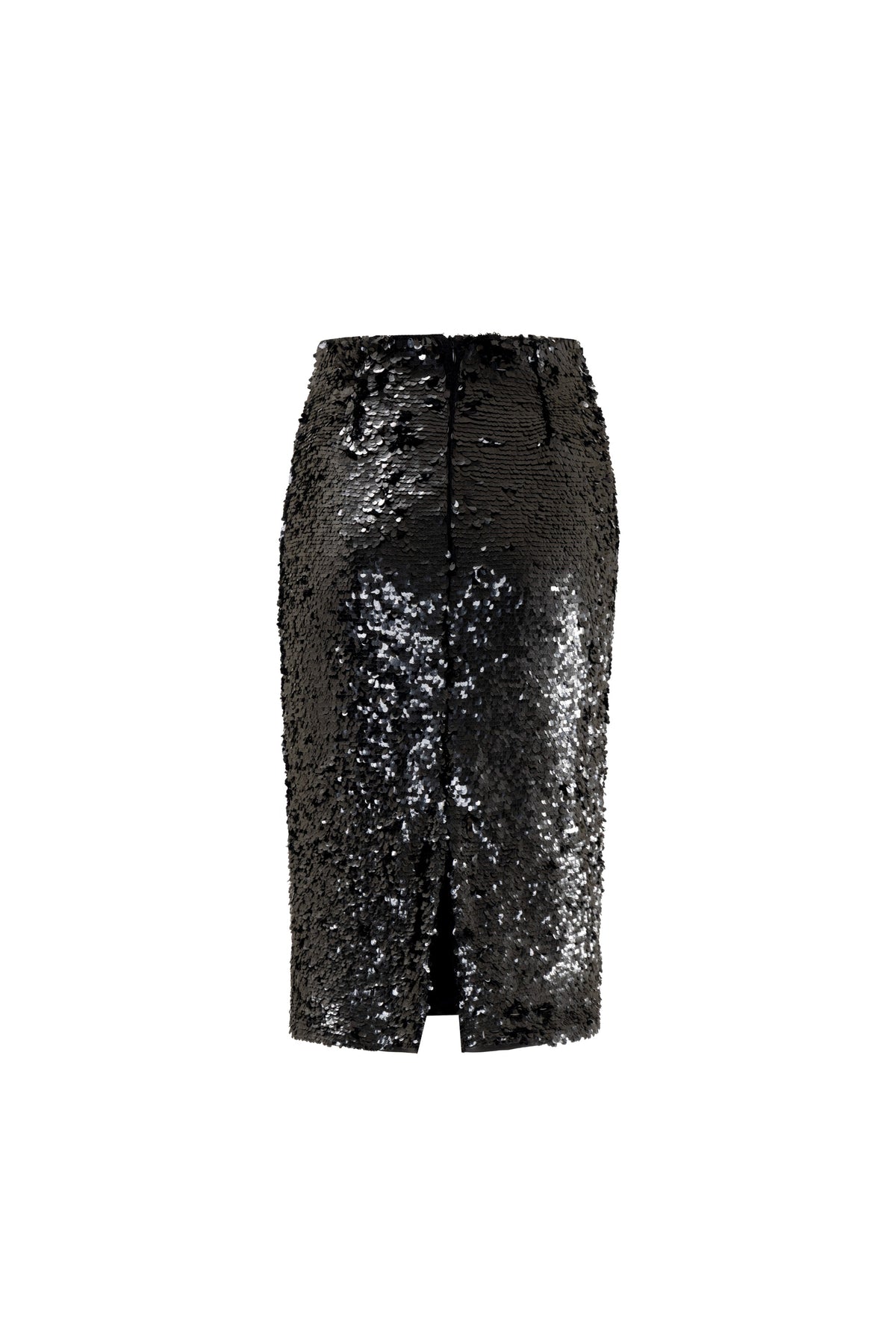 Obsidian Black Column Skirt