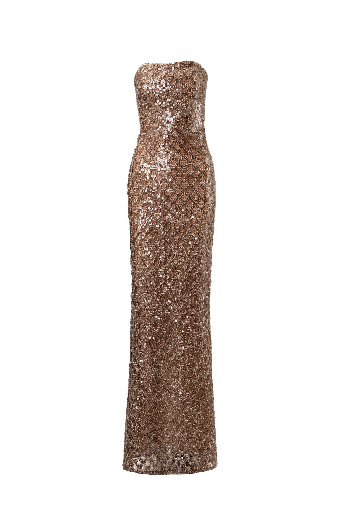 Scales of Gold Column Dress