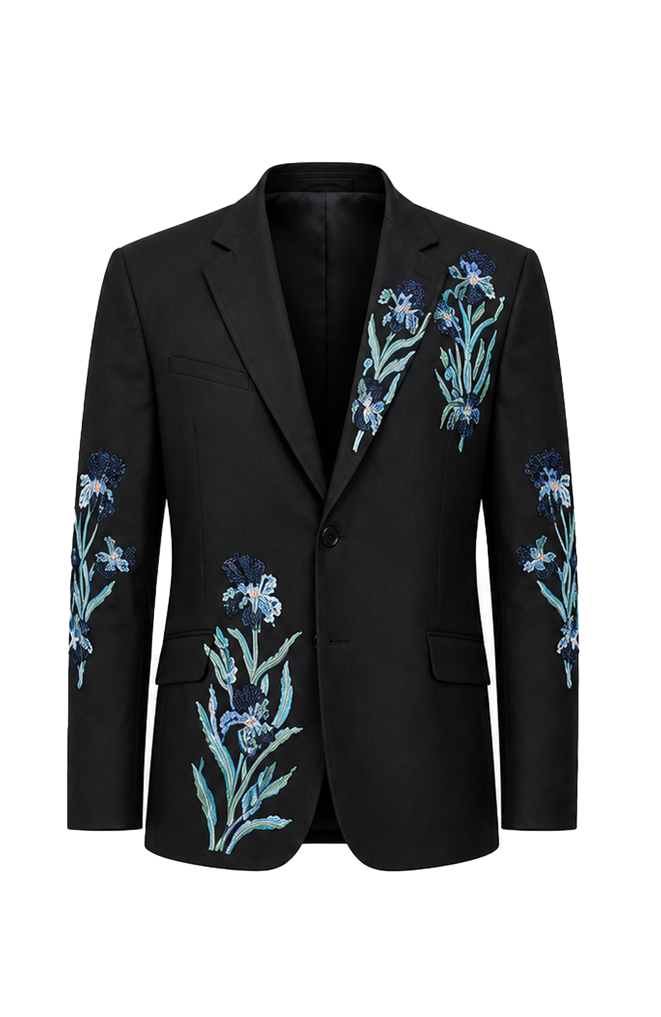 Blue Bloom Noir Blazer