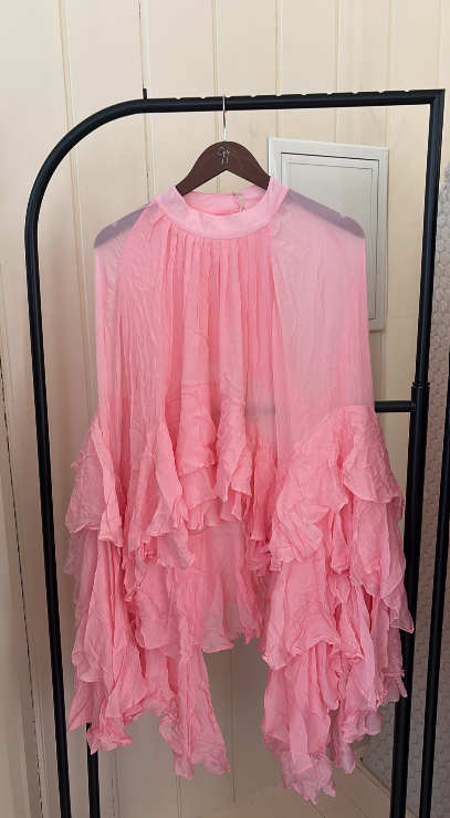 Blush Ruffle Top