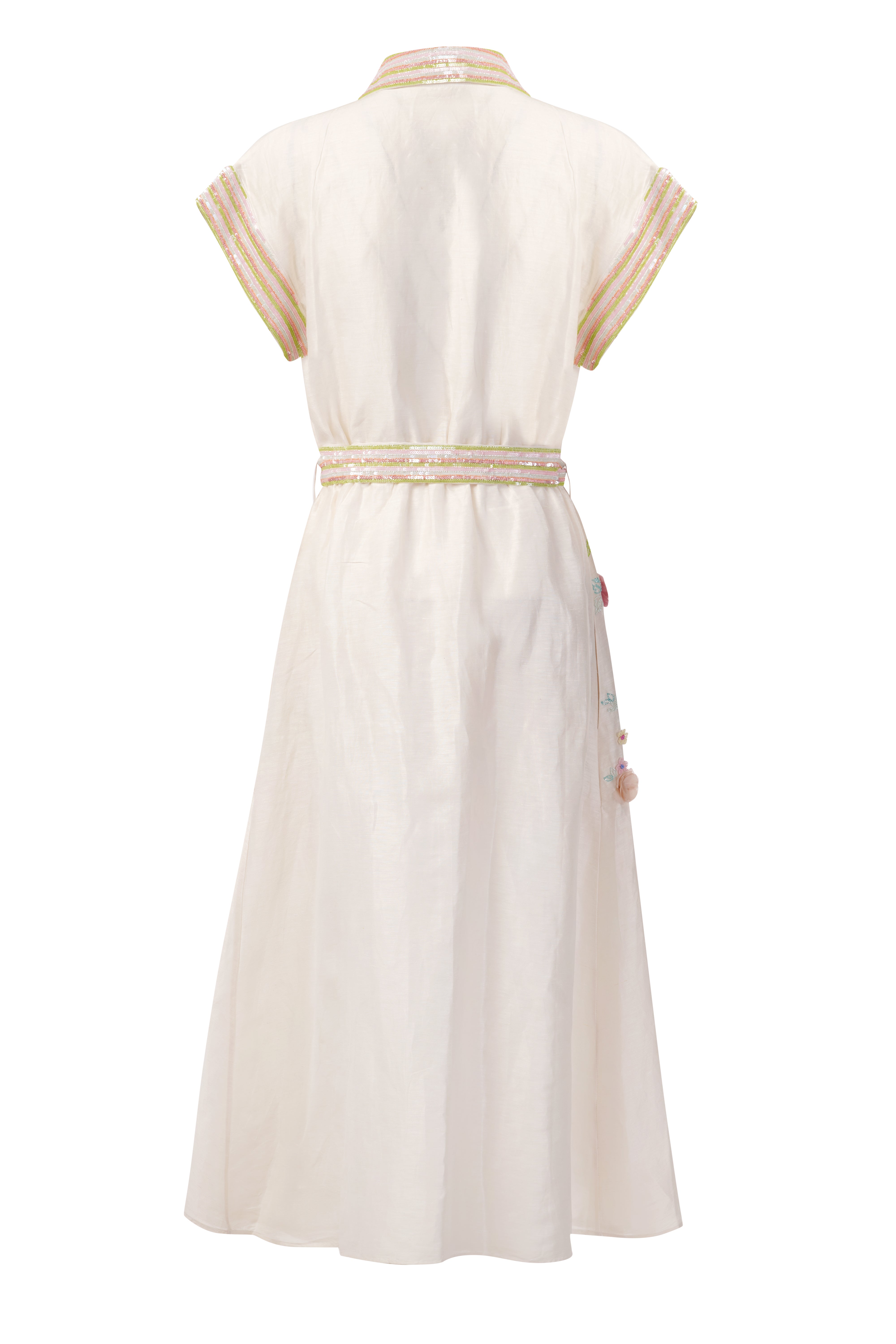 Garden Gala Glory Ivory Shirtdress