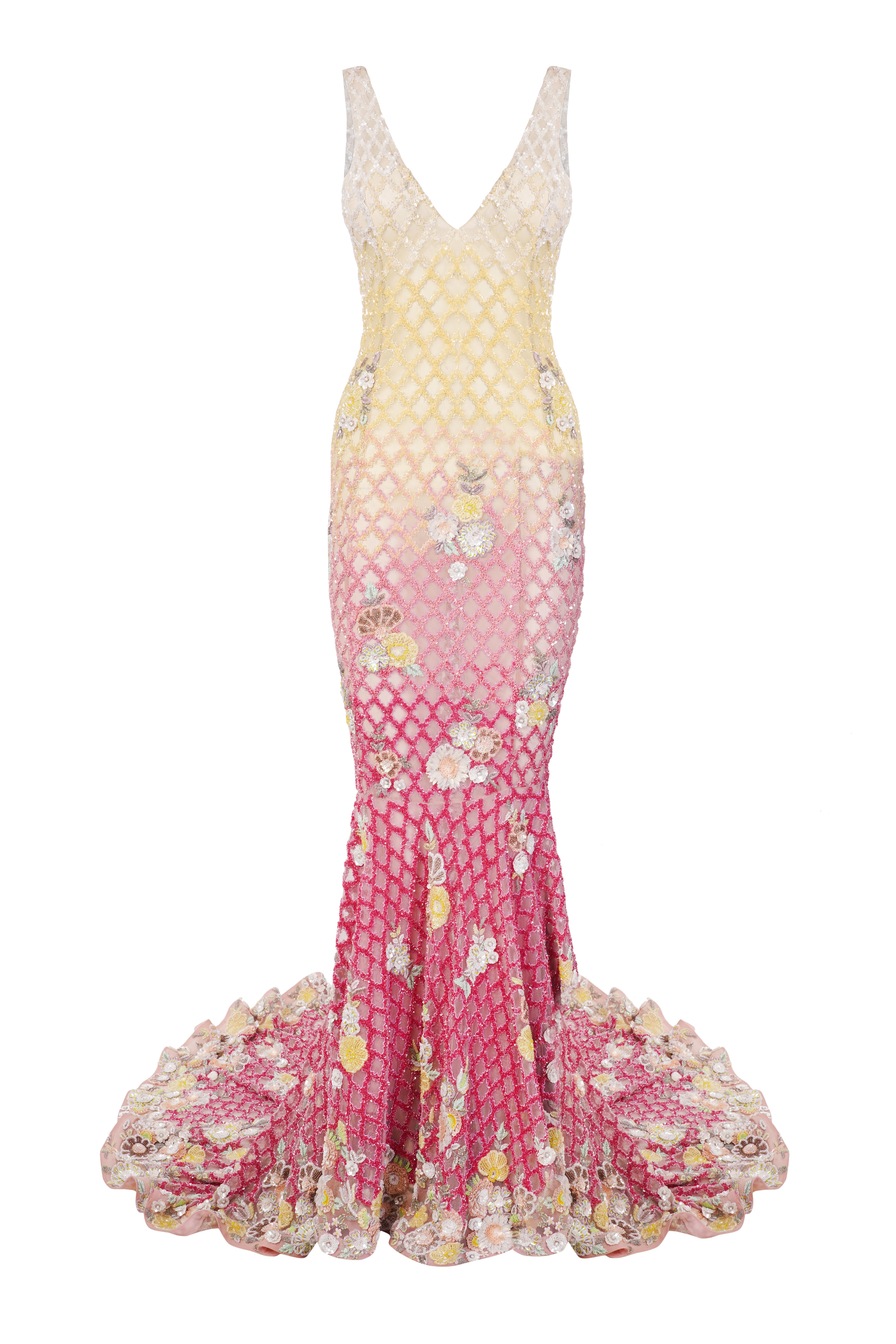 Lush Jewel Embroidered Gown