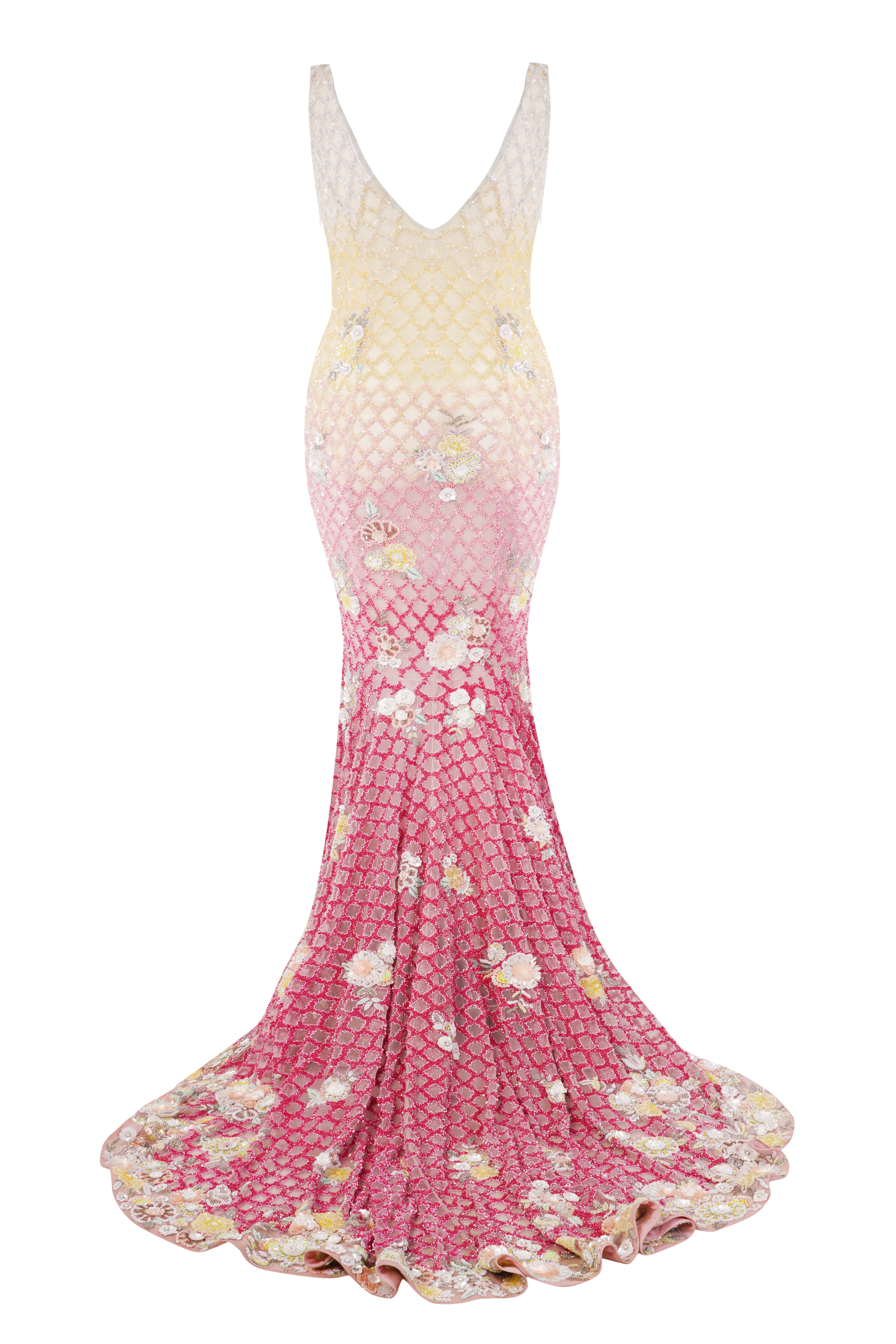 Lush Jewel Embroidered Gown