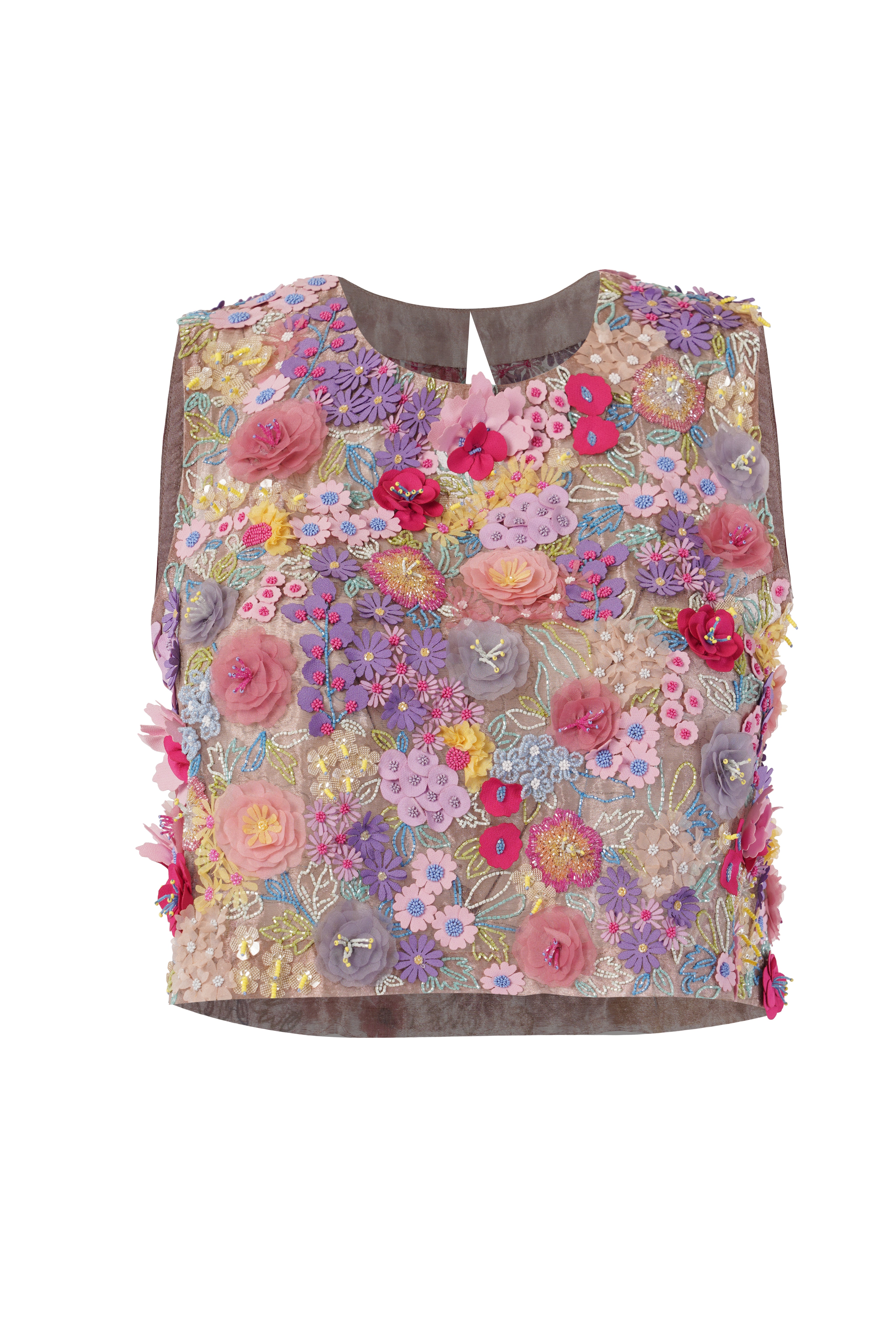 Mafalda Floral 3D Embellished Top