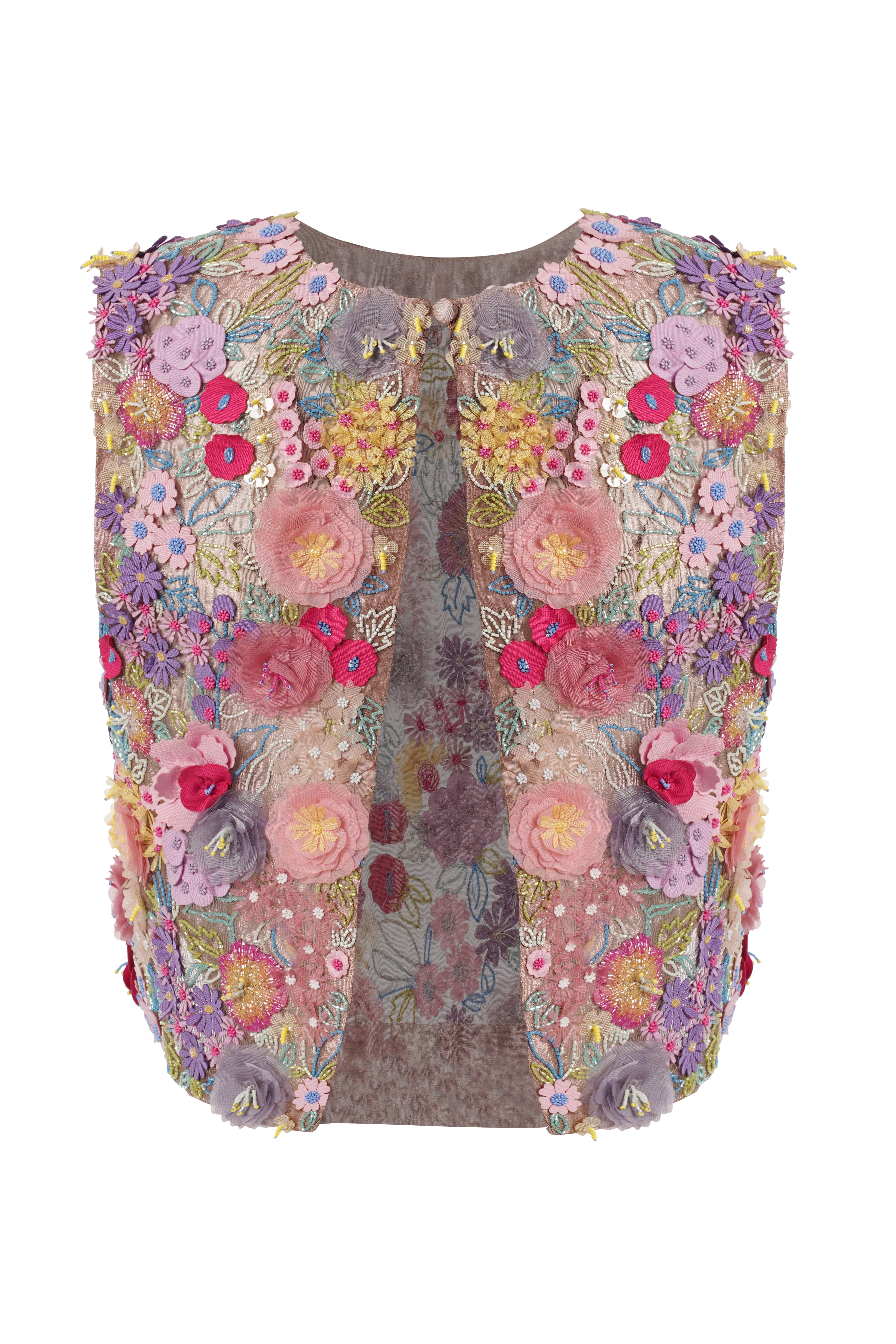 Mafalda Floral 3D Embellished Top