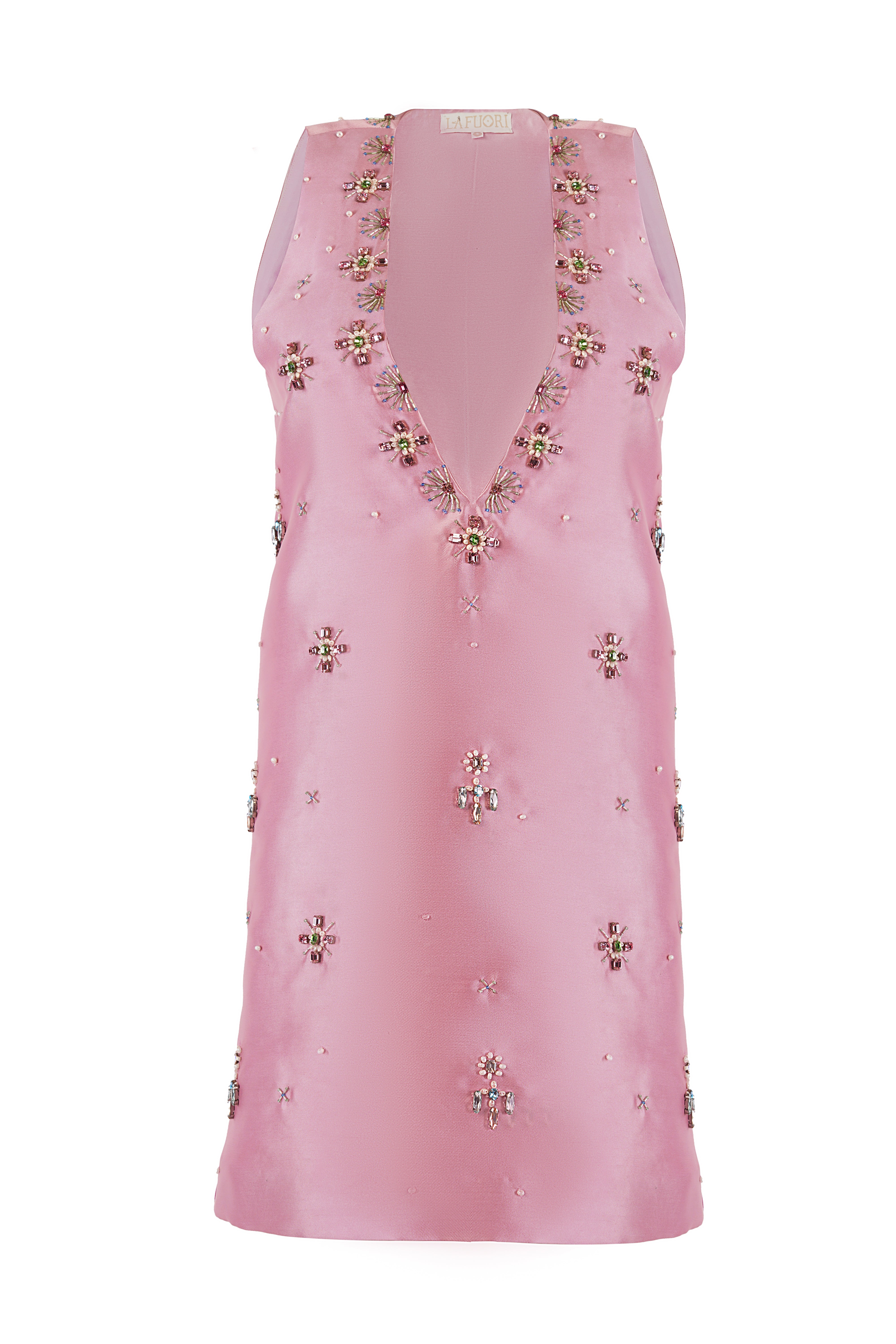 Livie Lush Jewel Embroidered Mini Dress