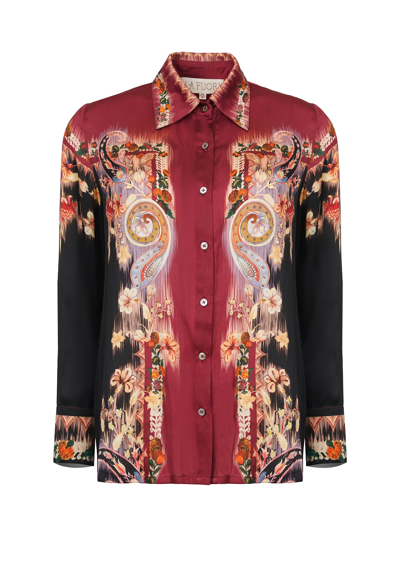 Meaghan Printed Silk Shirt