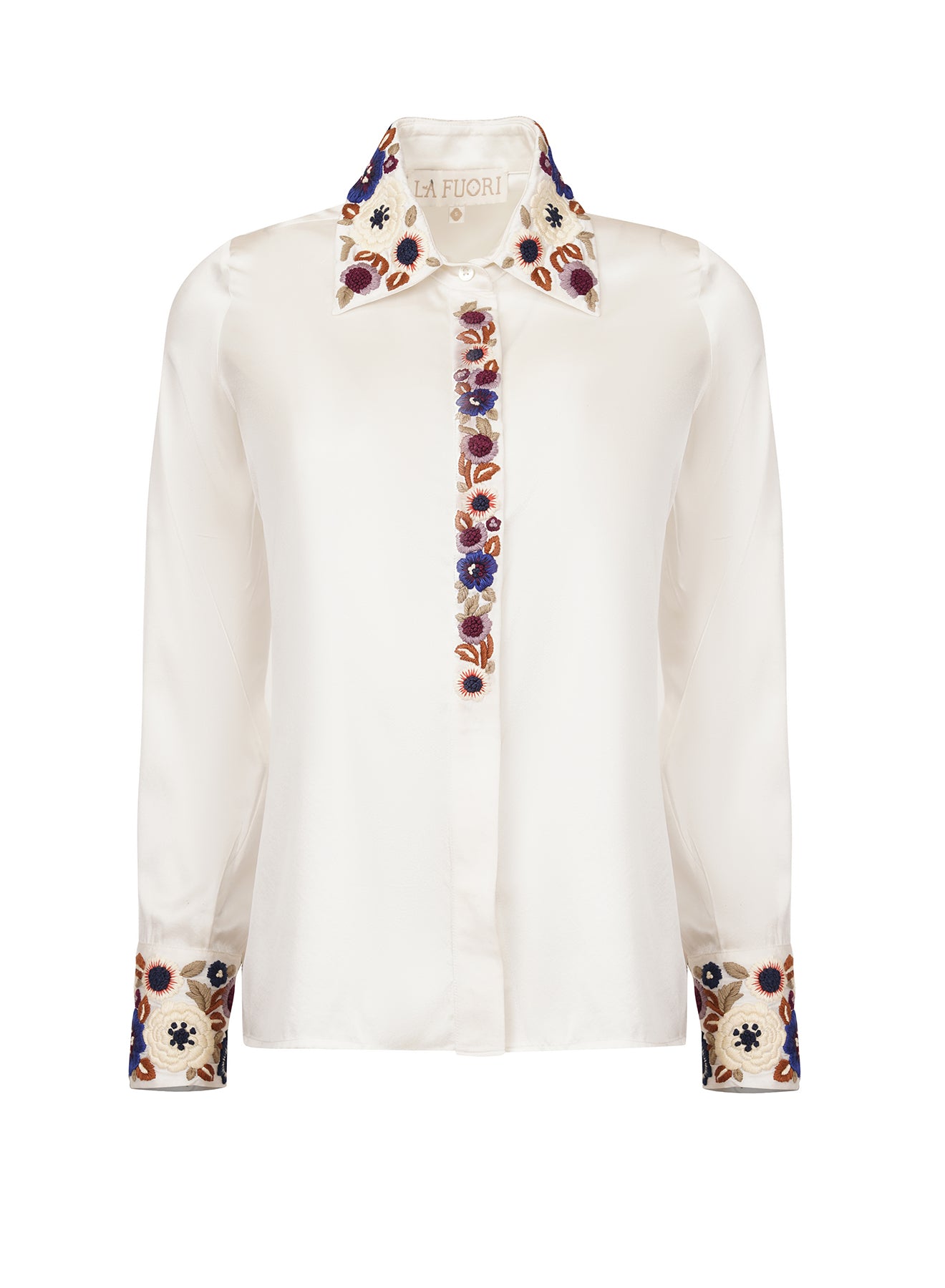 Etinas Embellished Silk Shirt