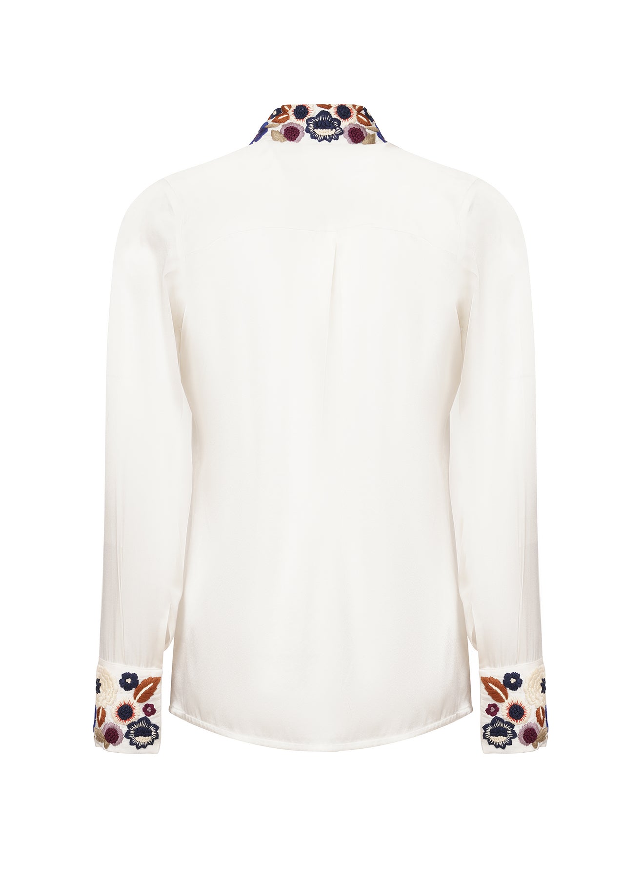 Etinas Embellished Silk Shirt