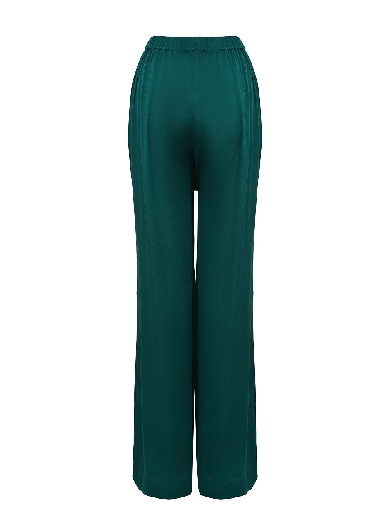 Cara Cadmium Green Satin Pants