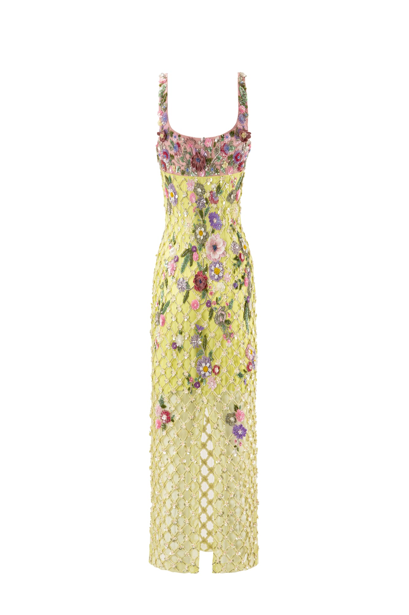 Designer party wear embroidered midi dress, luxury floral cocktail dress for wedding guest and red carpet looks