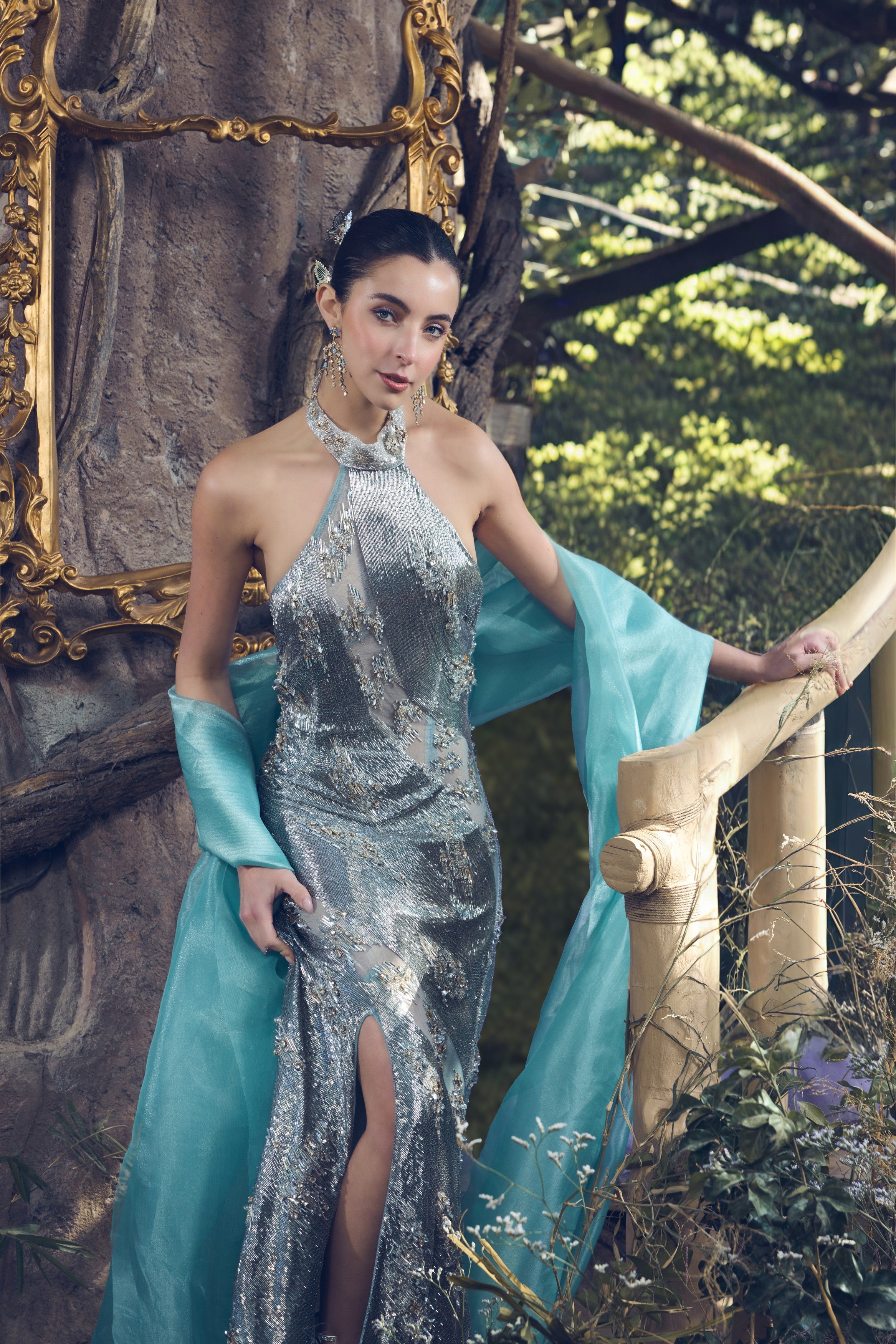 Courtney Gilded Silver Dress