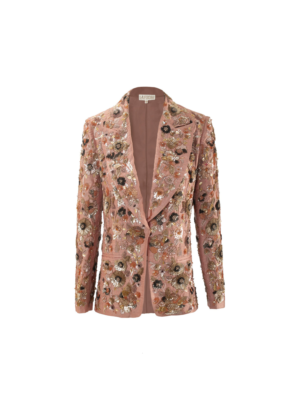 Powdered Coral Embellished Jacket