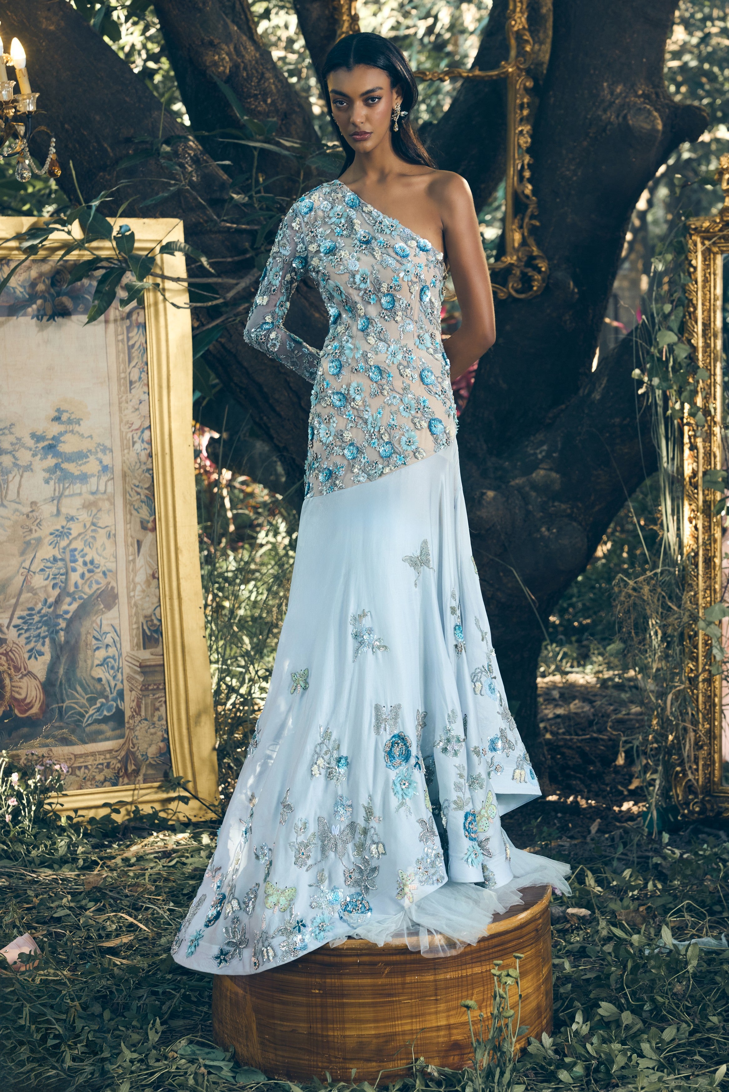 Bare Blue Twirl Dress
