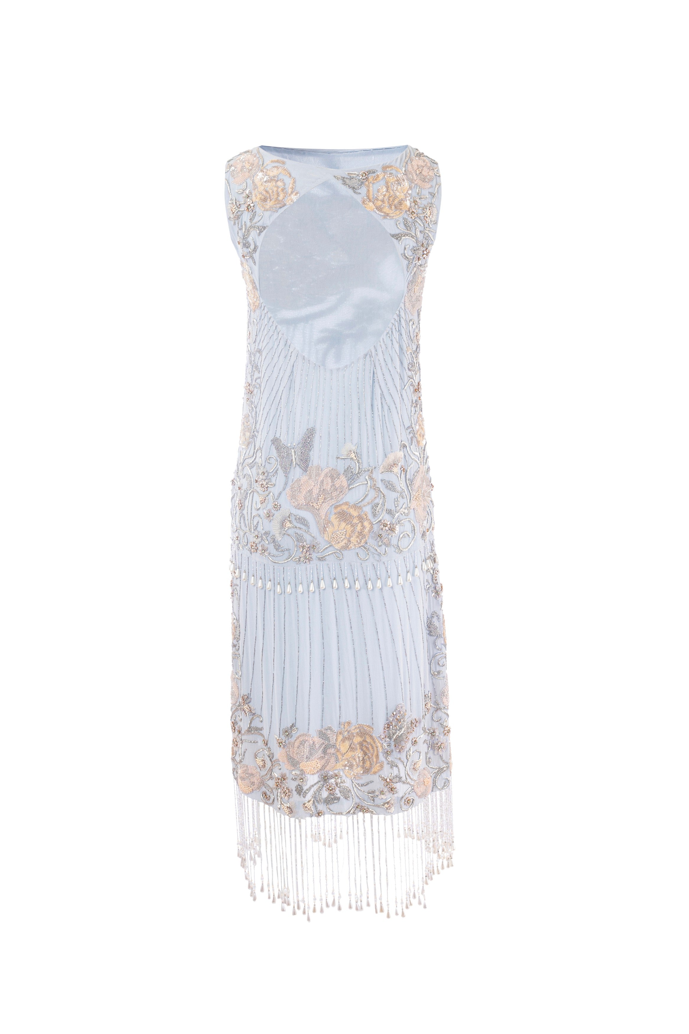 Aquamarine Frosted Bloom Midi