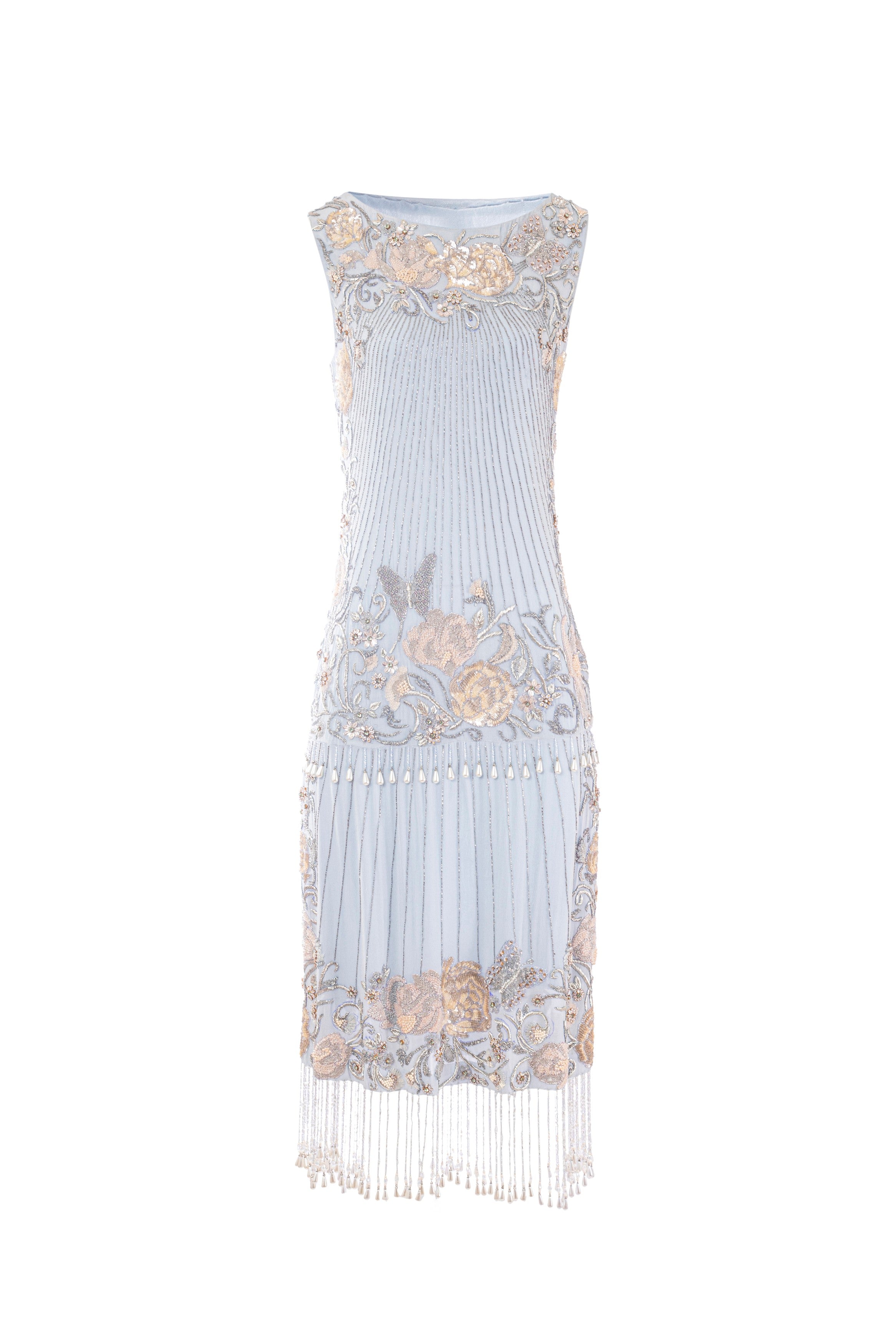 Aquamarine Frosted Bloom Midi