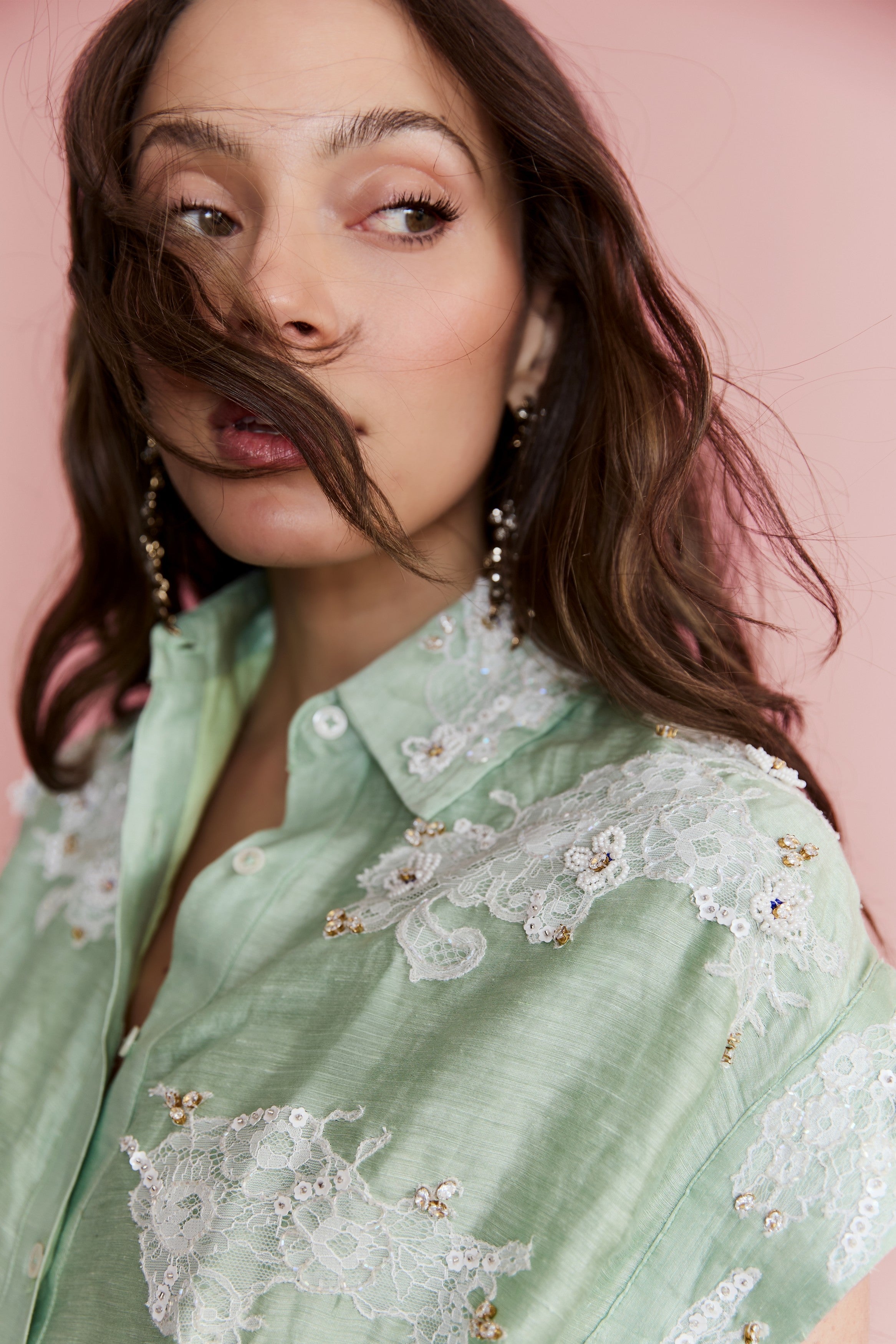 Pixie Pearl Shirt Dress
