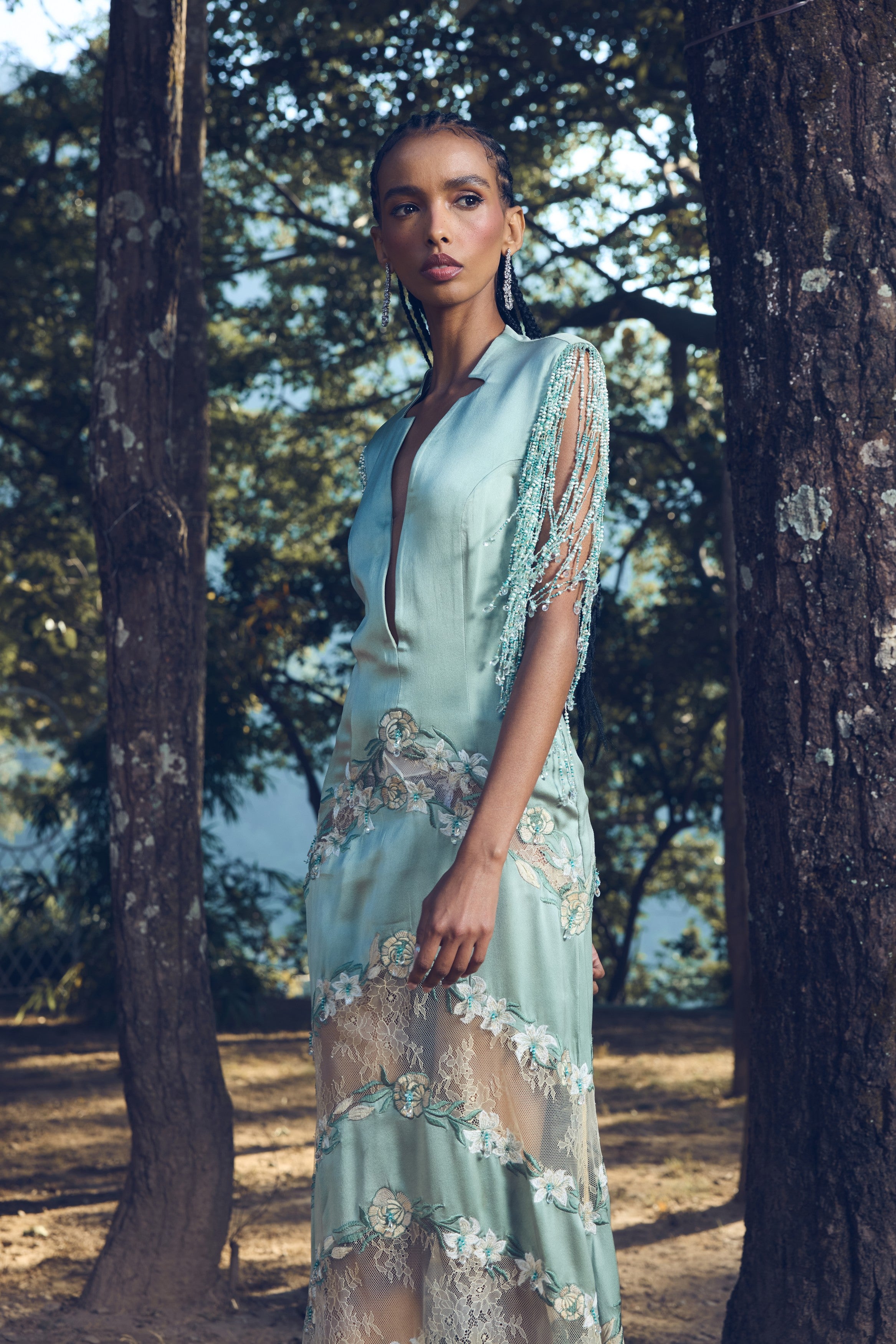 Sage Bloom Reverie Gown
