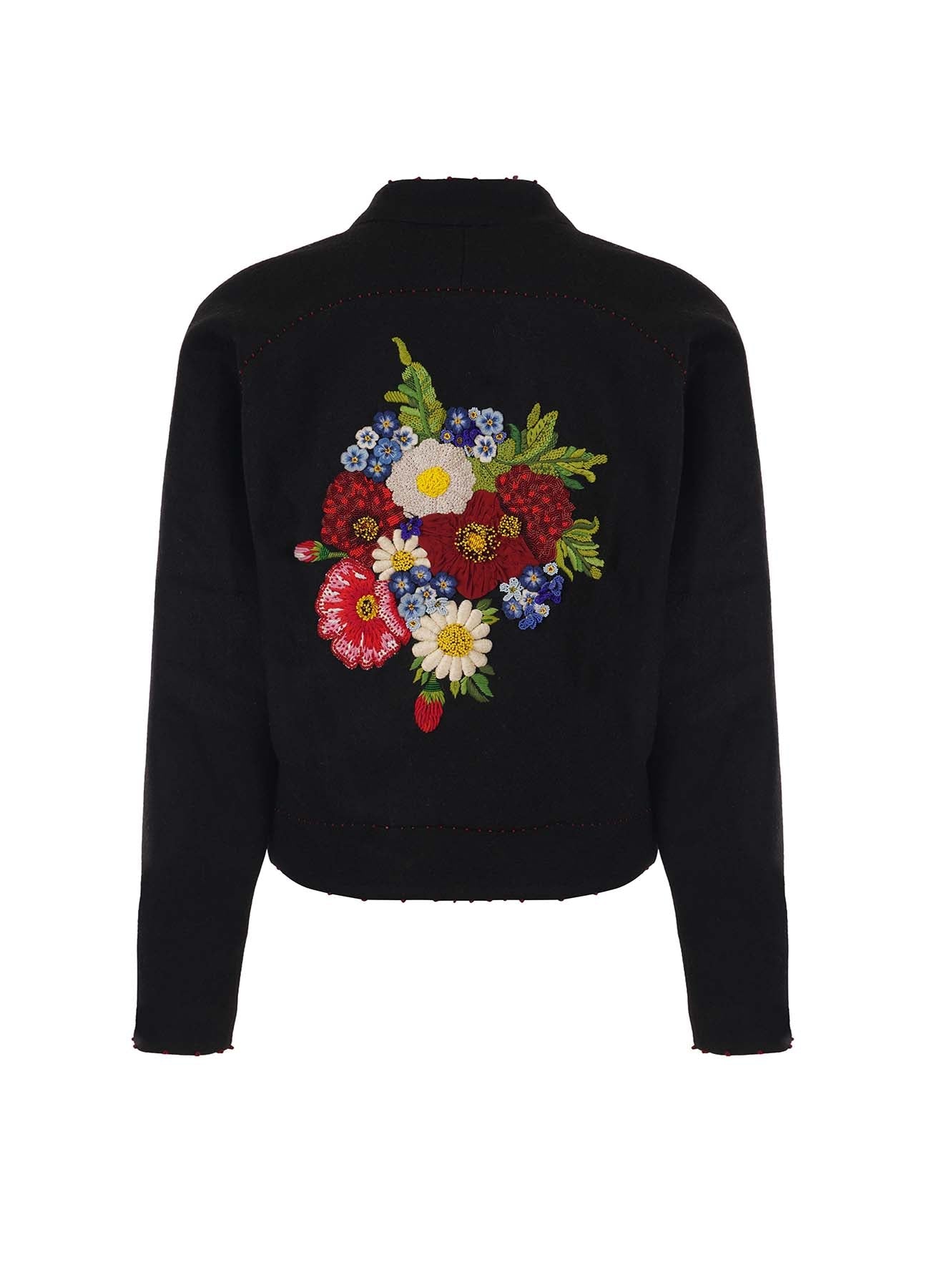 Cye Wool Embellished Bomber