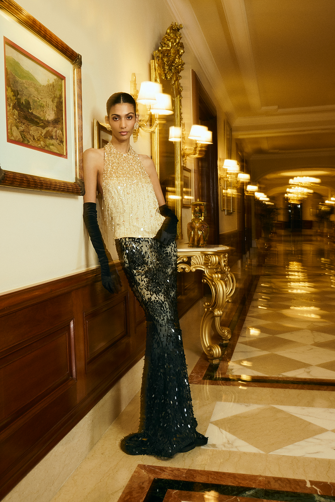 Party wear top designed for cocktail events and evening celebrations
