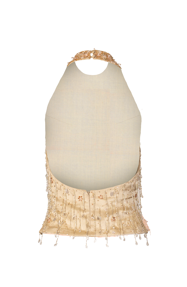 Shimmer top crafted as a refined ball party top
