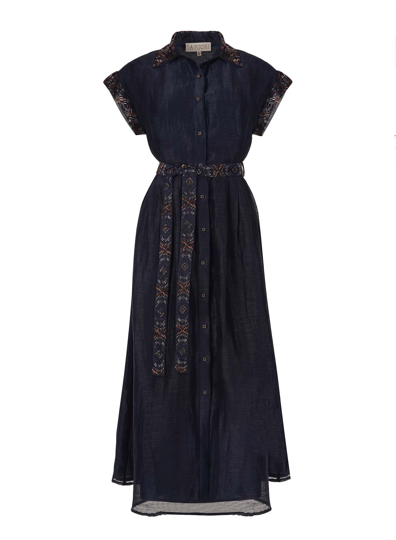 Dark Navy Shirt Dress