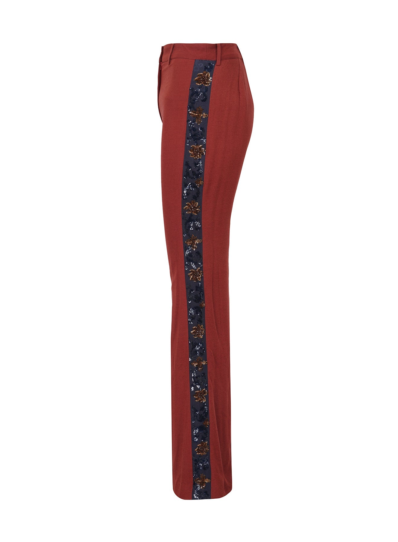 Earthy Elegance Silk Embellished Pant