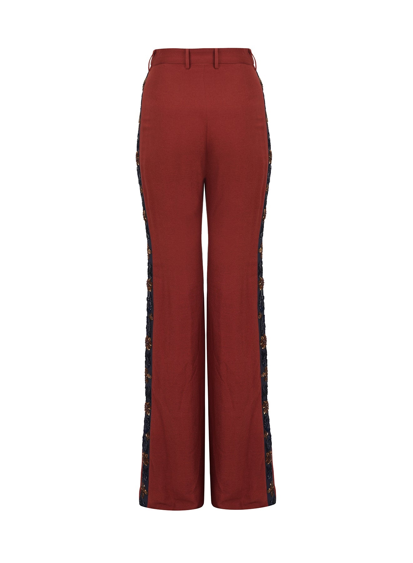 Earthy Elegance Silk Embellished Pant